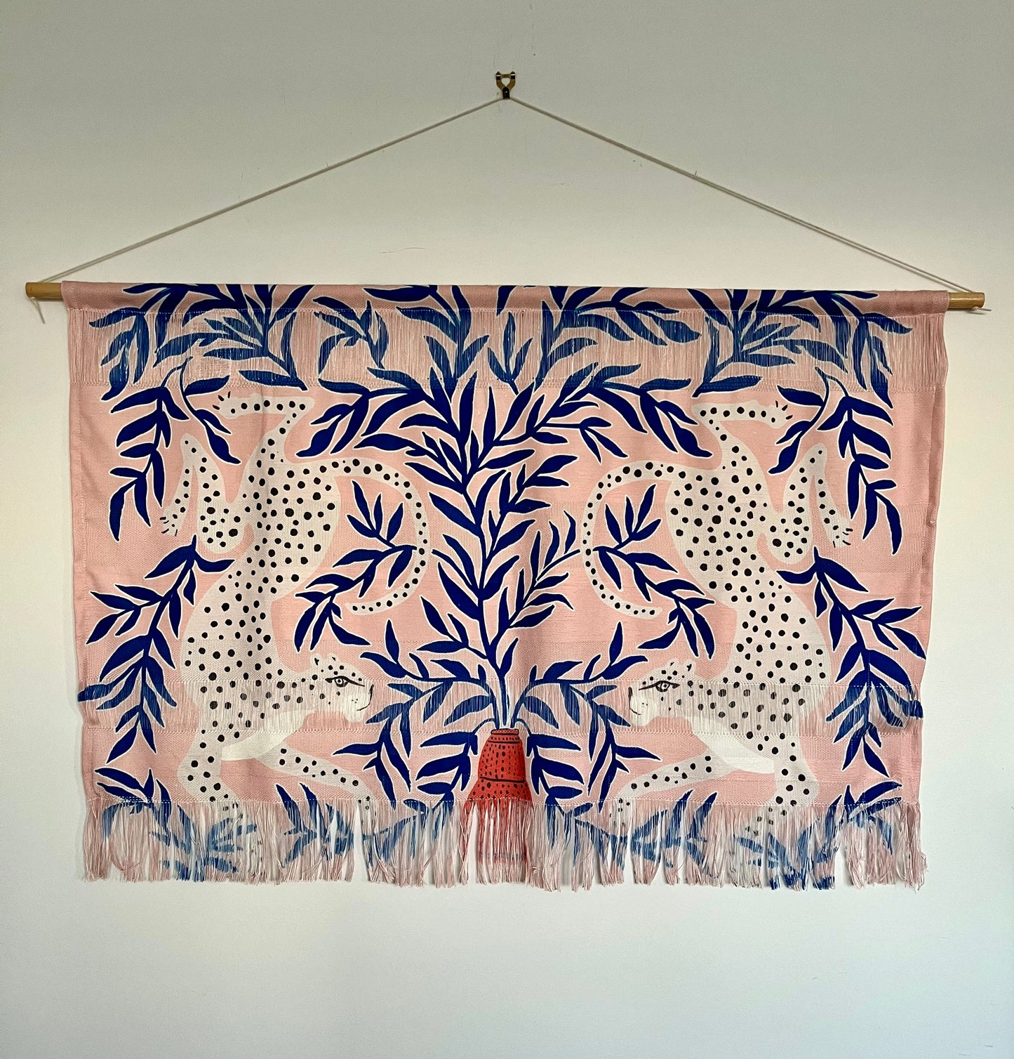 Society 6 Leopard Vase Wall Hanging