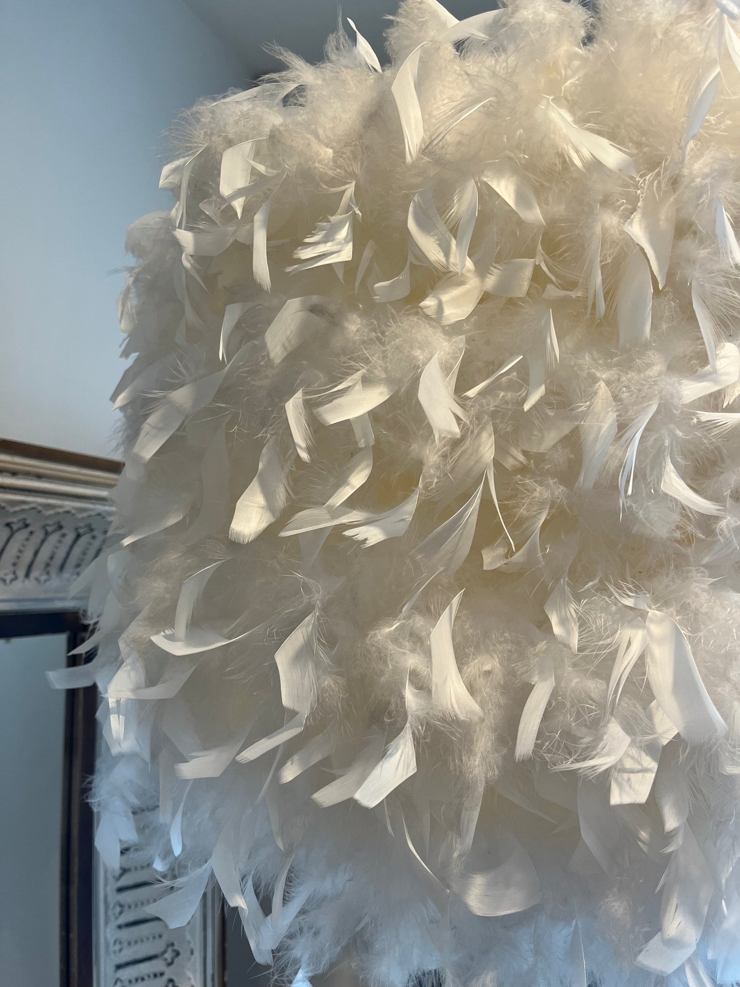 Elegant Feather Floor Lamp