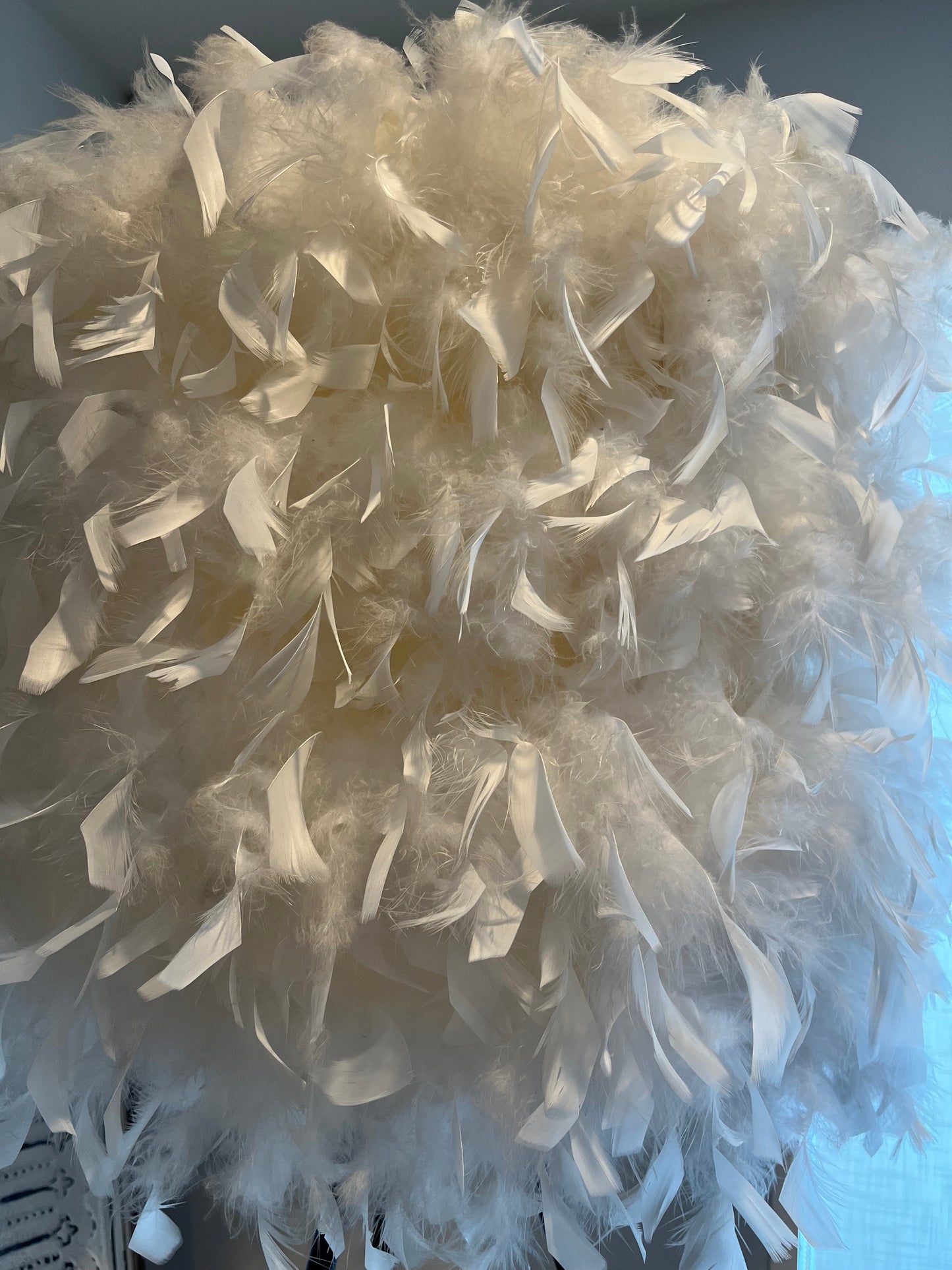 Elegant Feather Floor Lamp