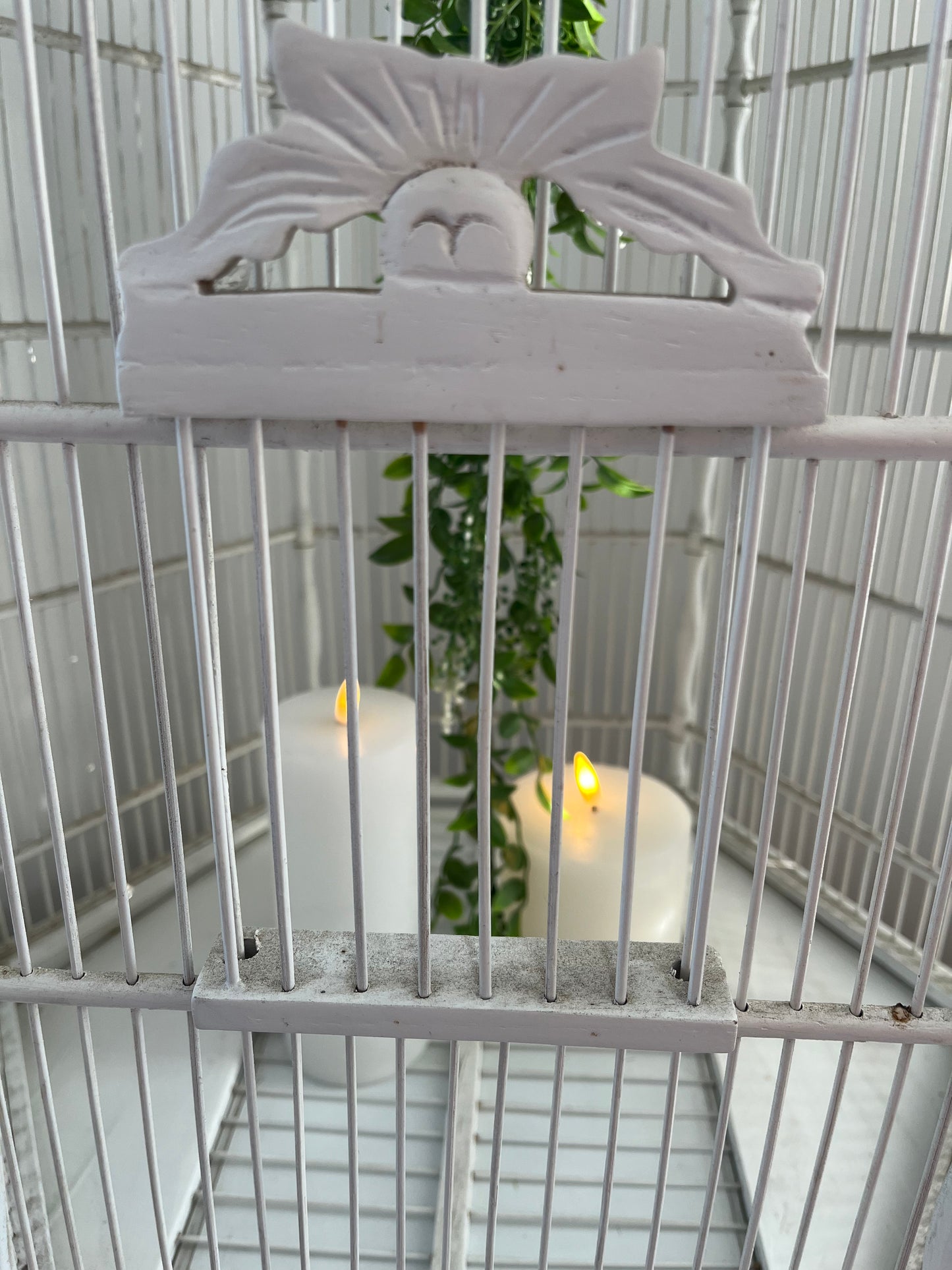 Lovely White Decorative Birdcage