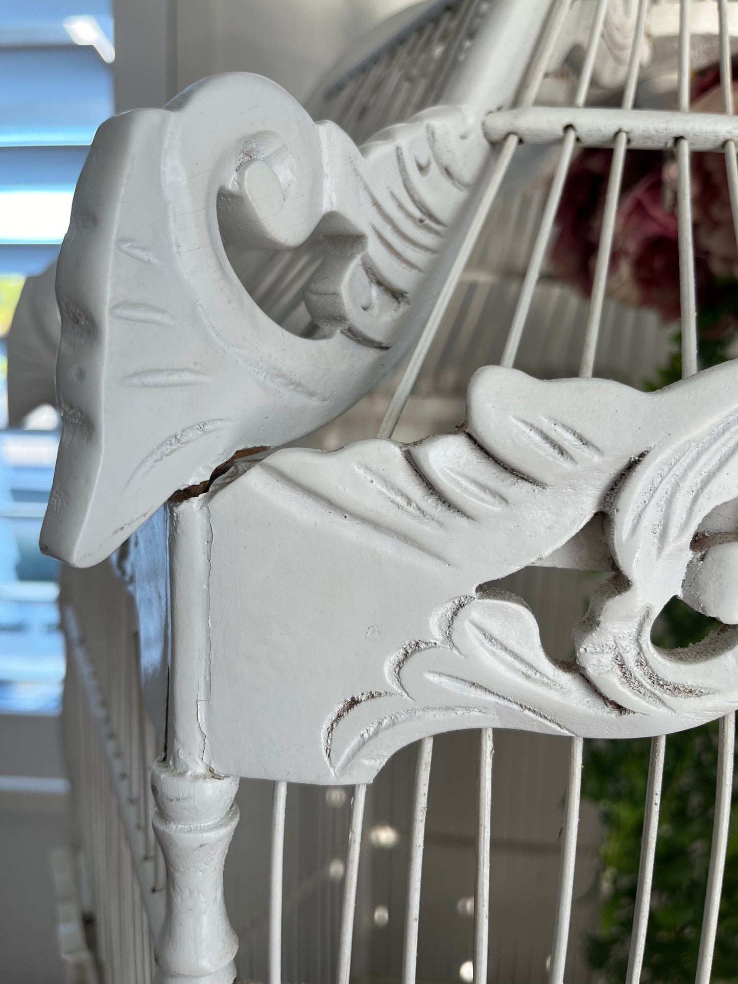 Lovely White Decorative Birdcage