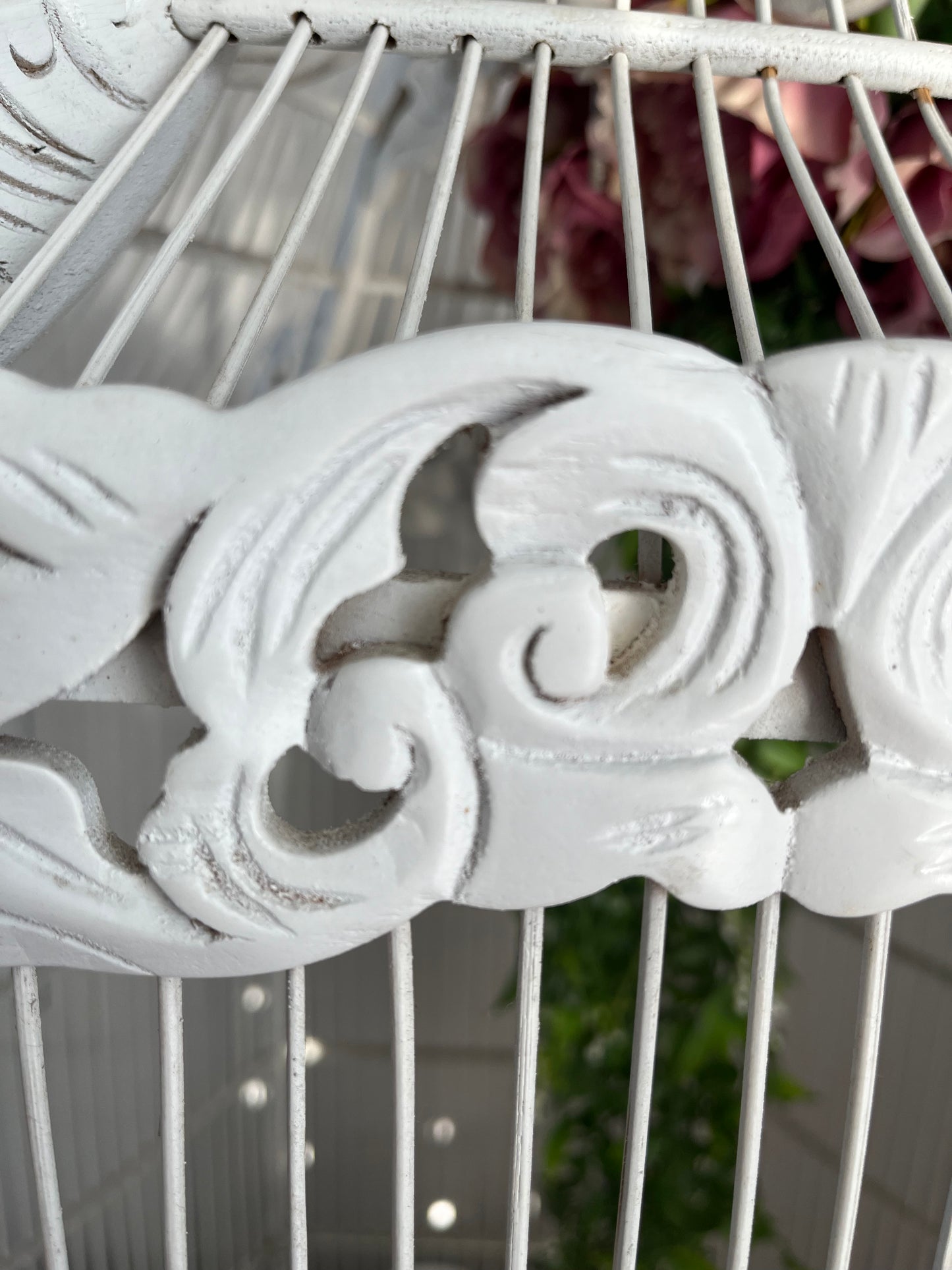 Lovely White Decorative Birdcage
