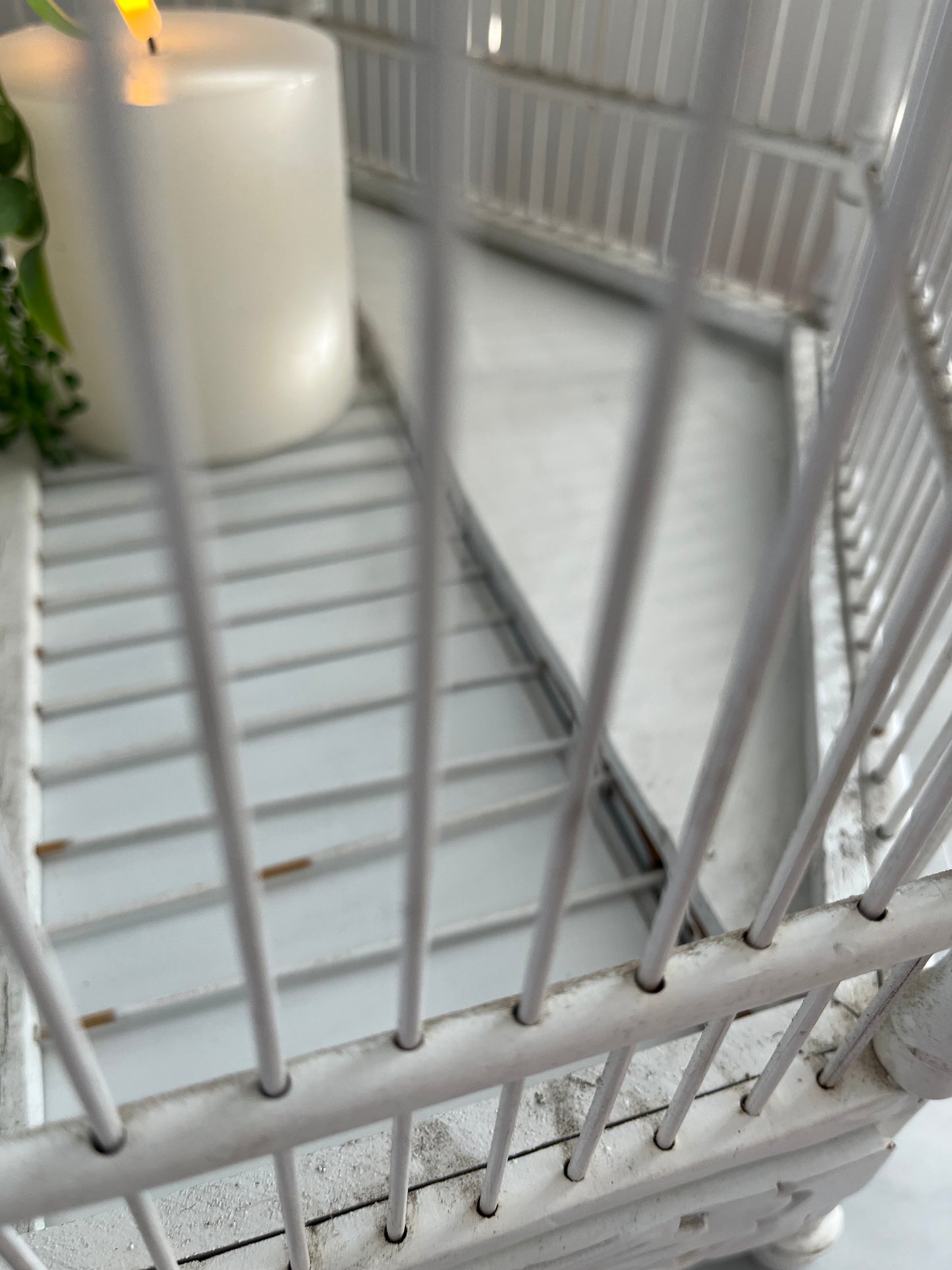 Lovely White Decorative Birdcage