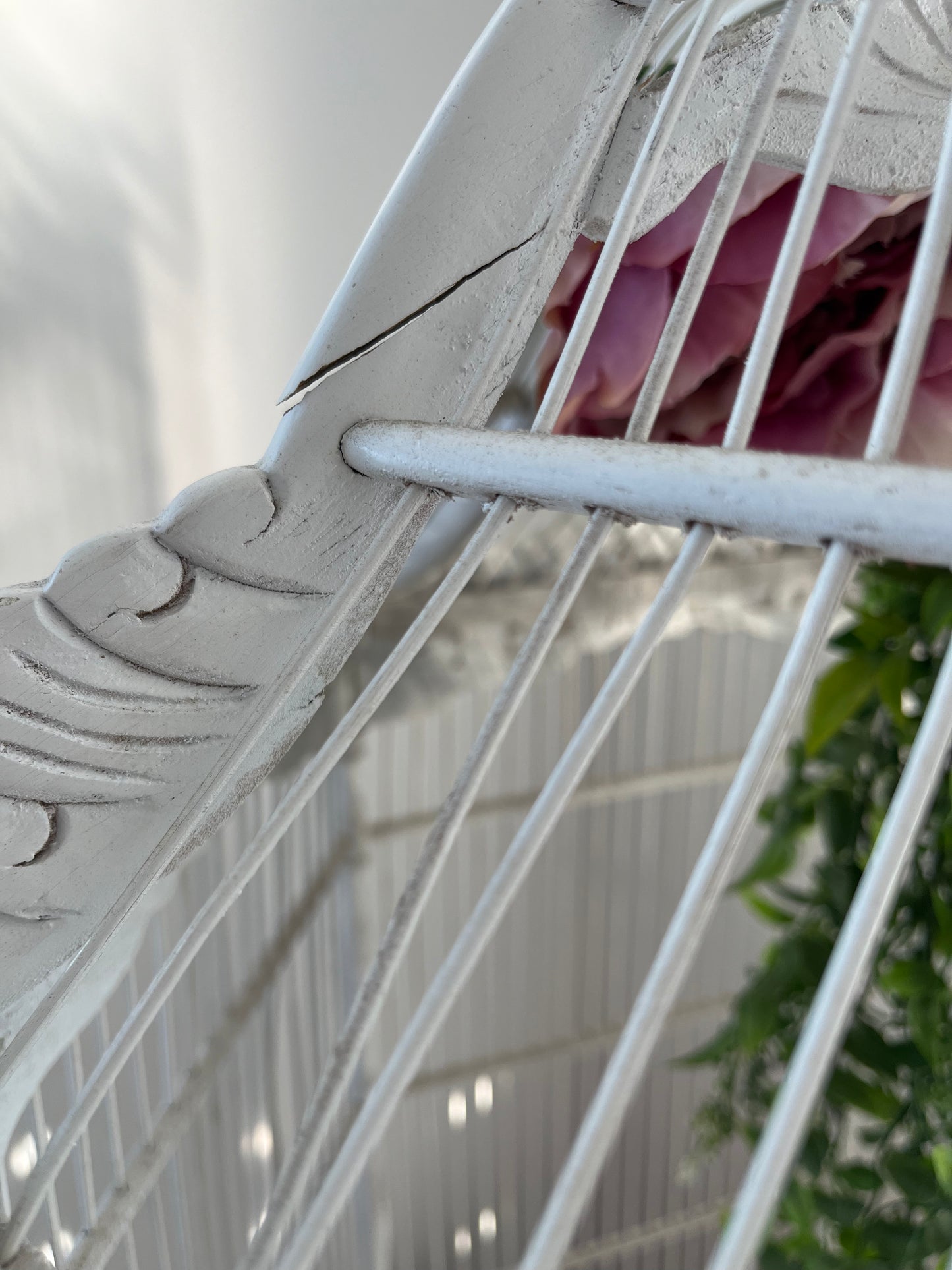 Lovely White Decorative Birdcage