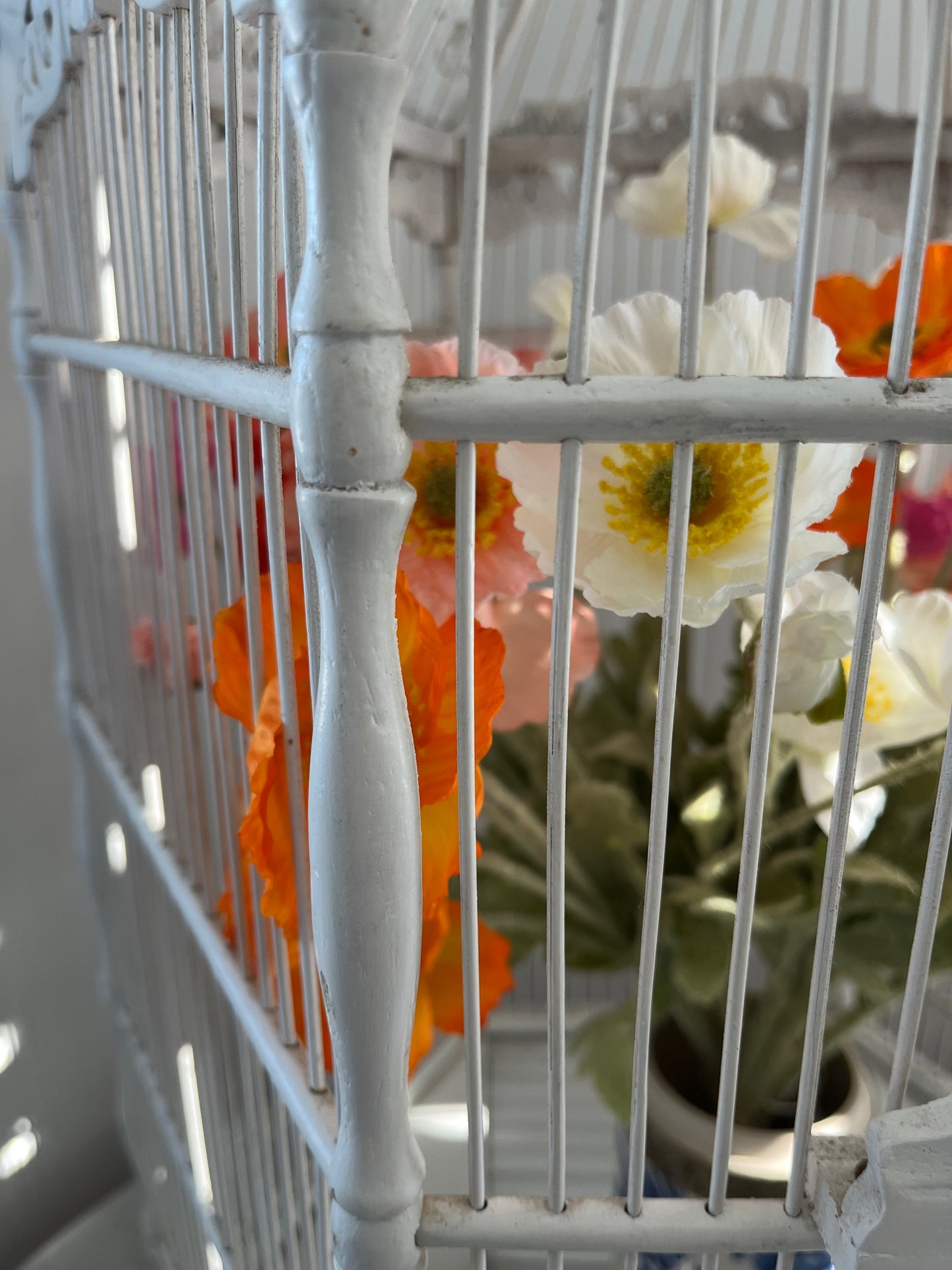 Lovely White Decorative Birdcage