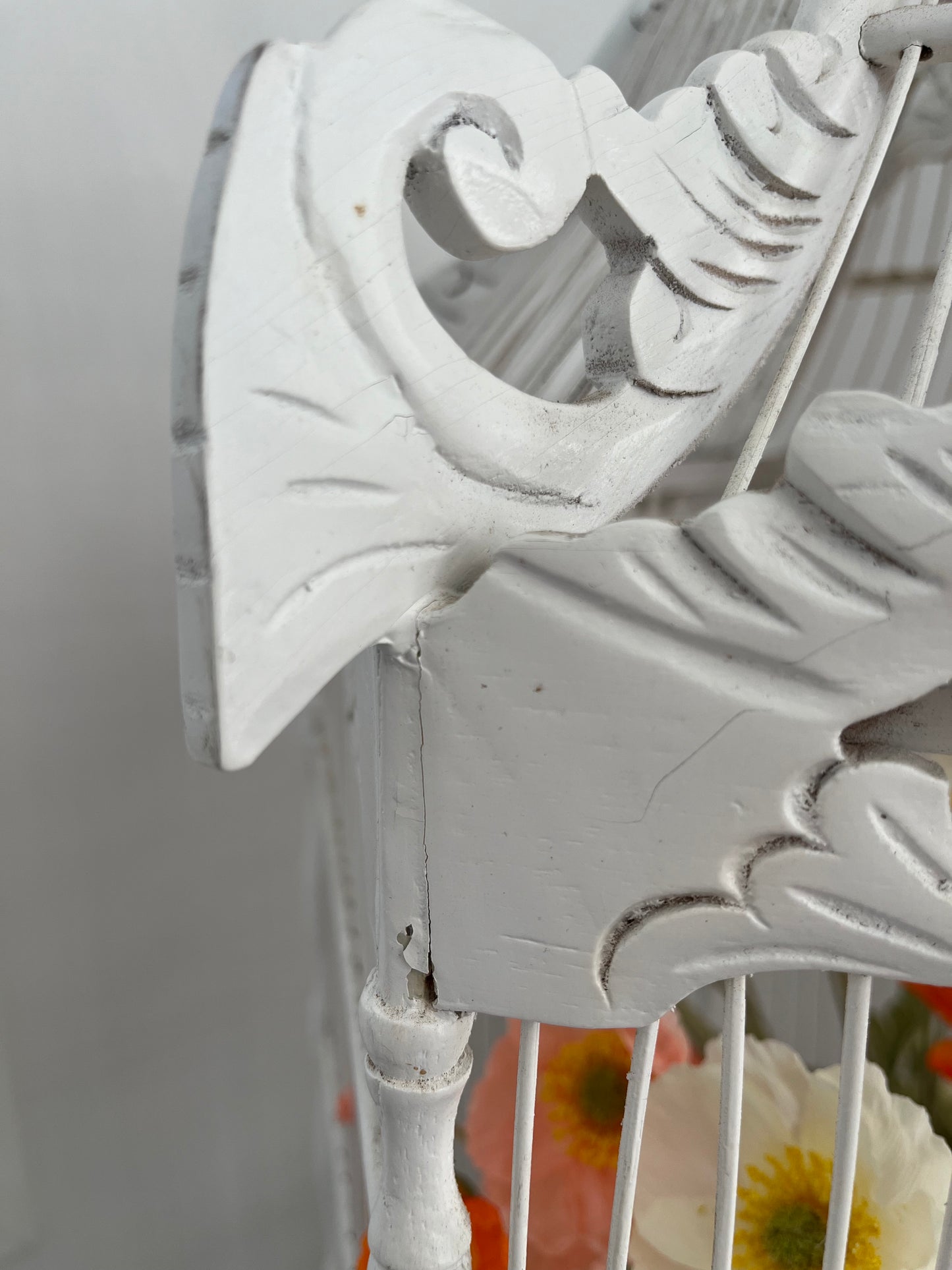 Lovely White Decorative Birdcage