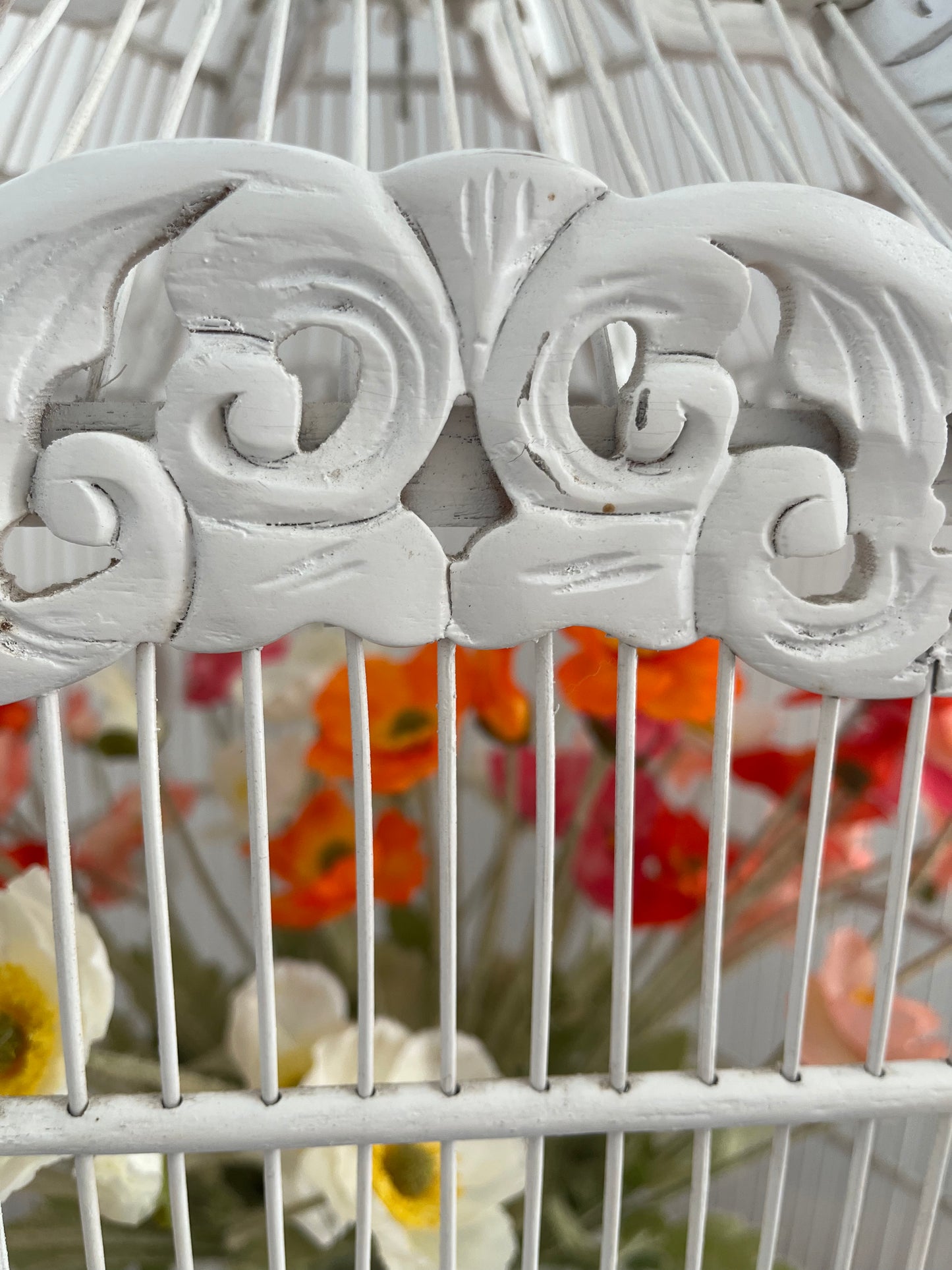 Lovely White Decorative Birdcage