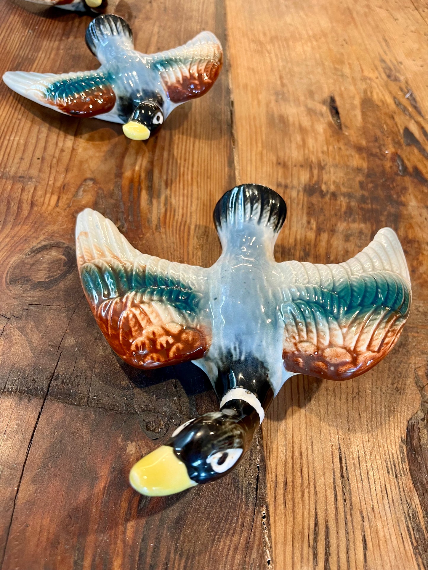 Set of 3 Vintage Flying Ducks