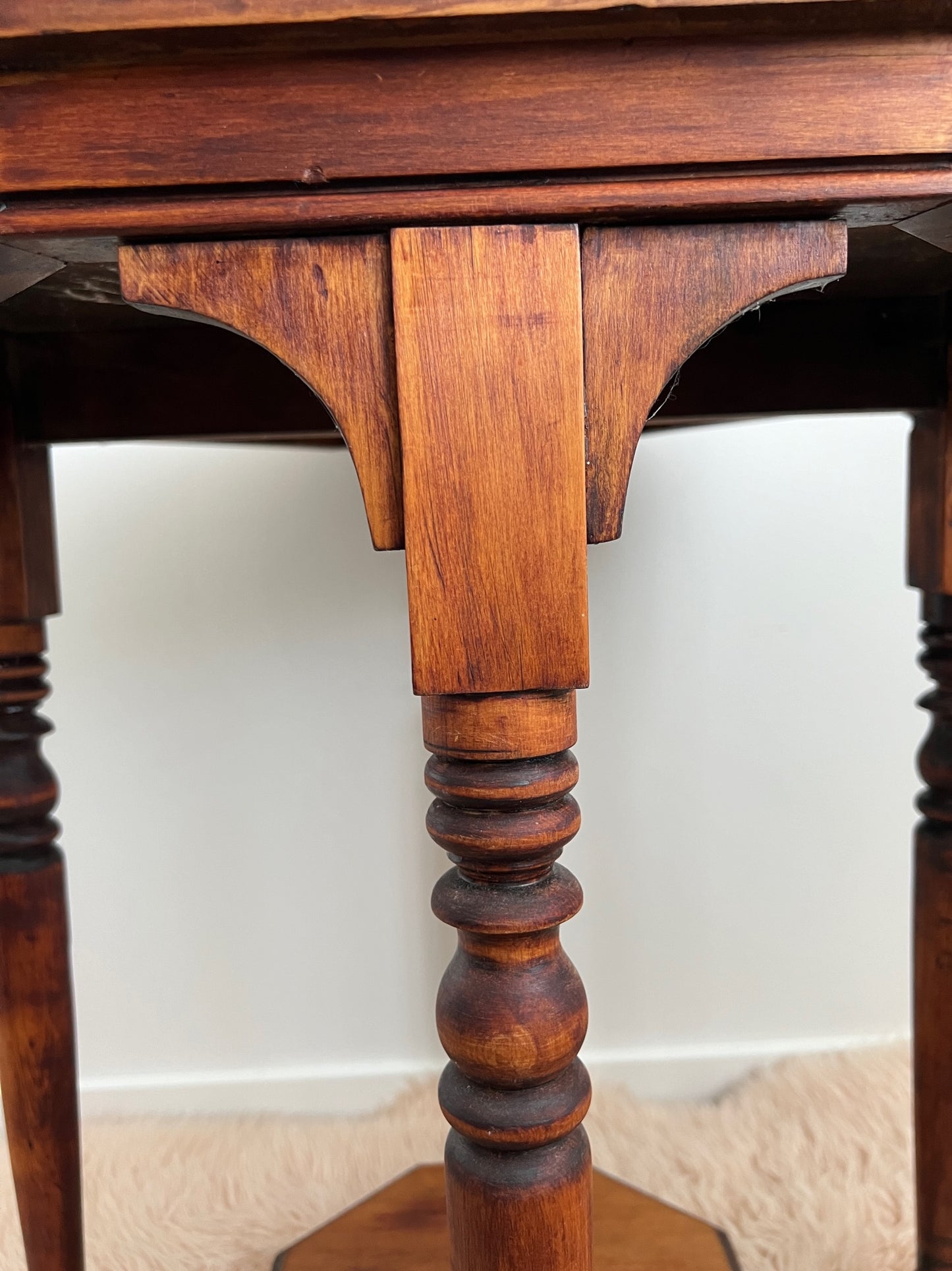 Beautiful Vintage Wooden Octogonal Side Table