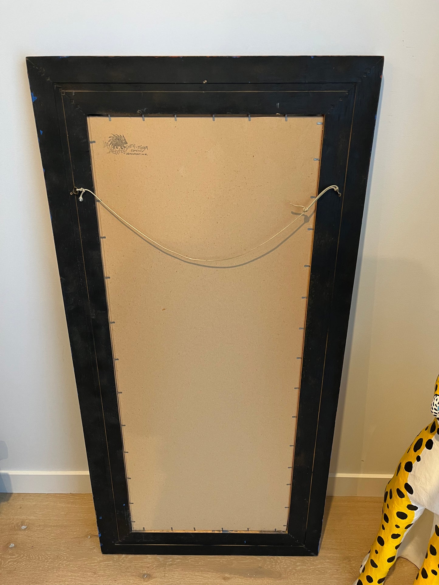 Lovely Rustic Blue Wooden Mirror