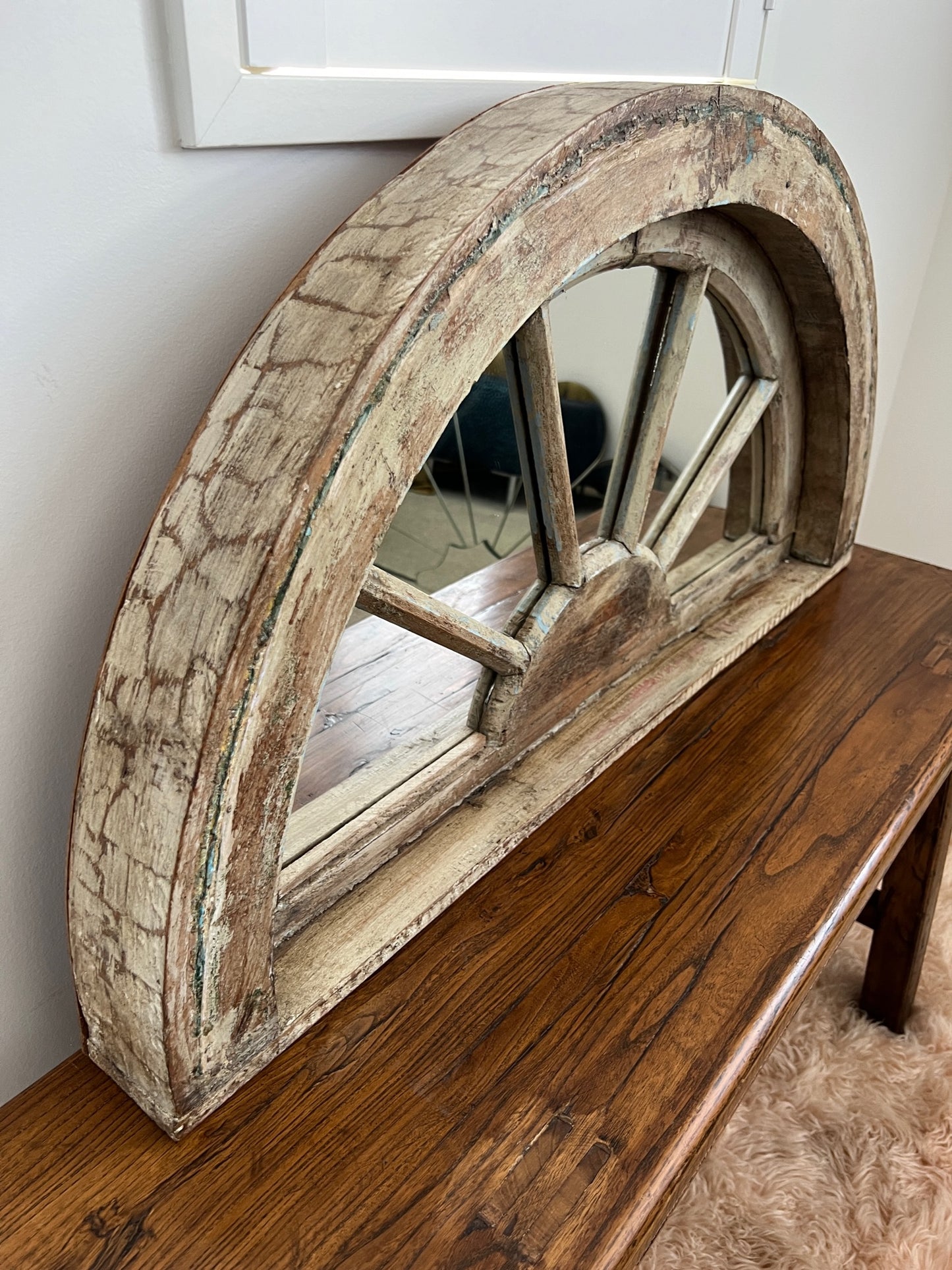 Antique Wooden Mirror Arch