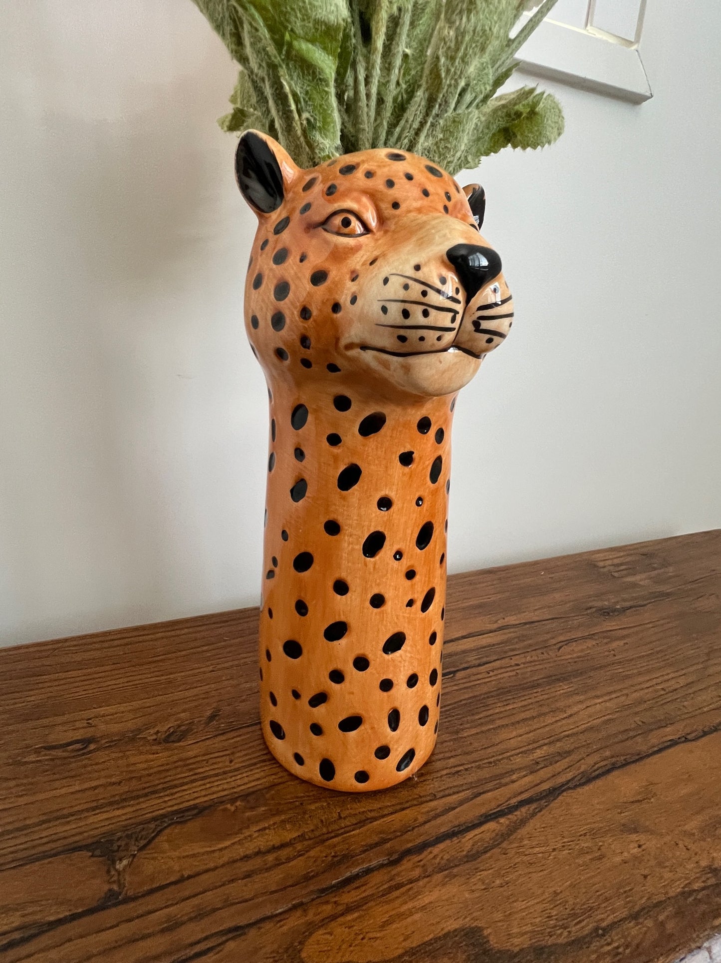 Funky Cheetah Vase