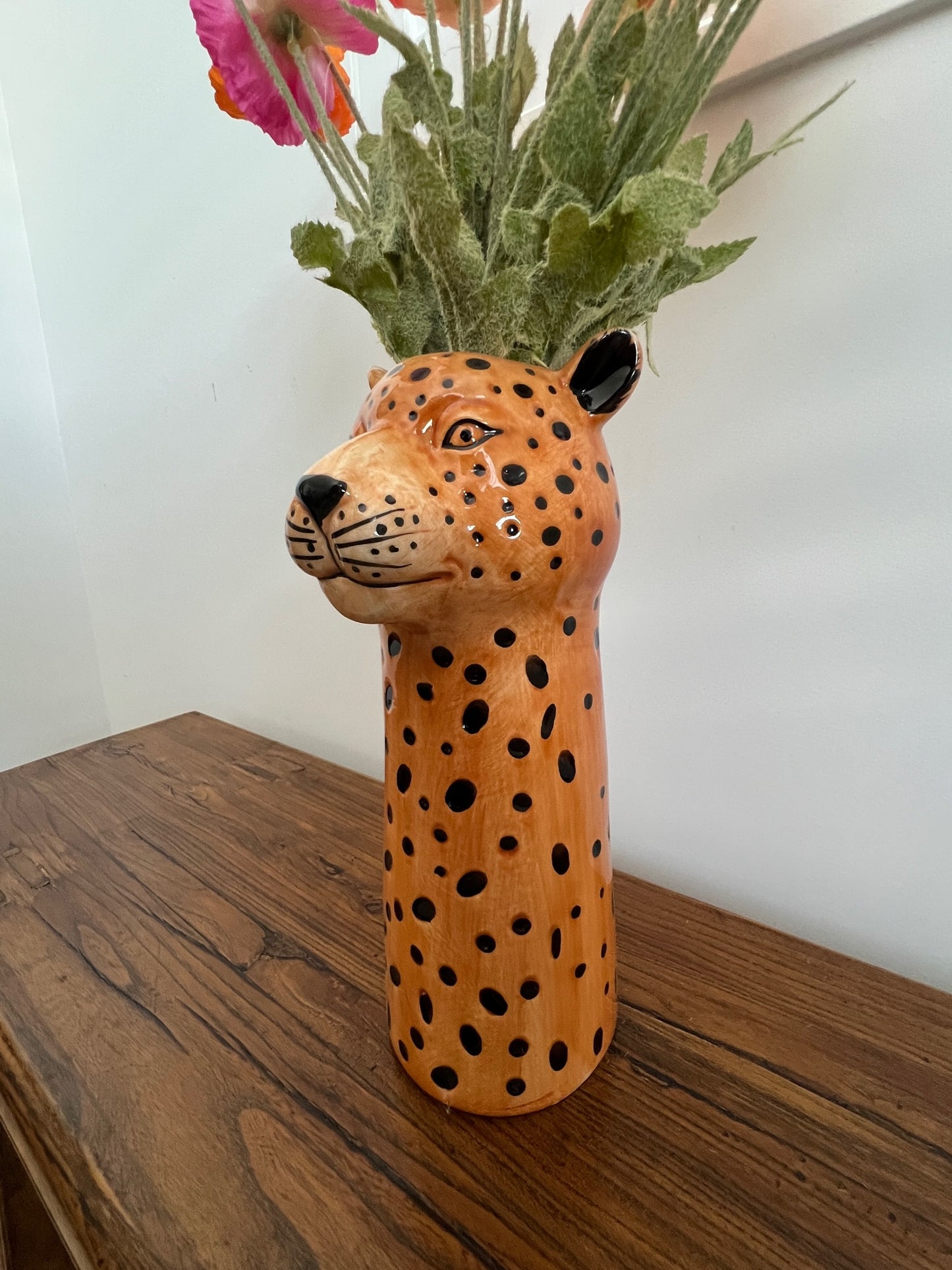 Funky Cheetah Vase
