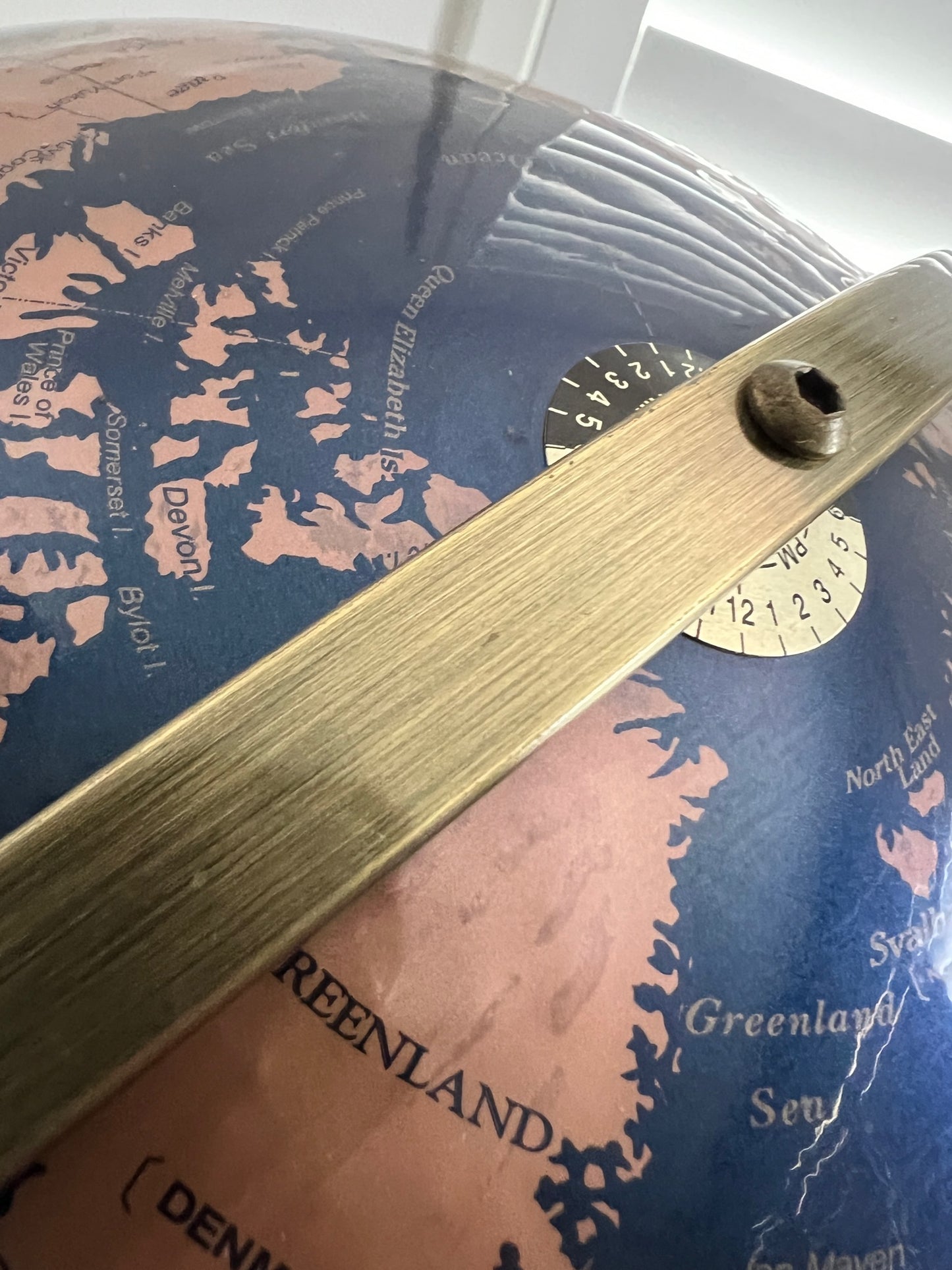 Beautiful Blue/ Gold Terra Globe