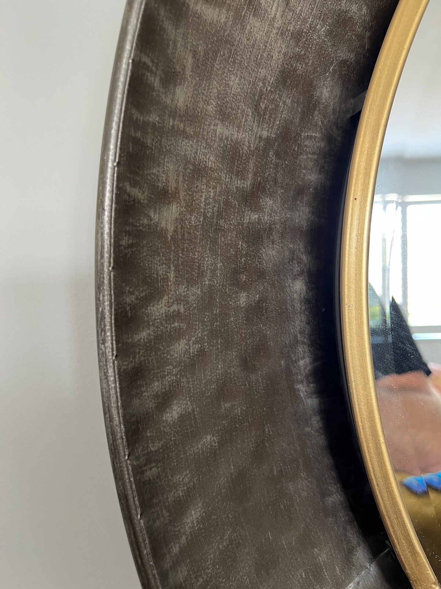 Large Round Nood Mirror