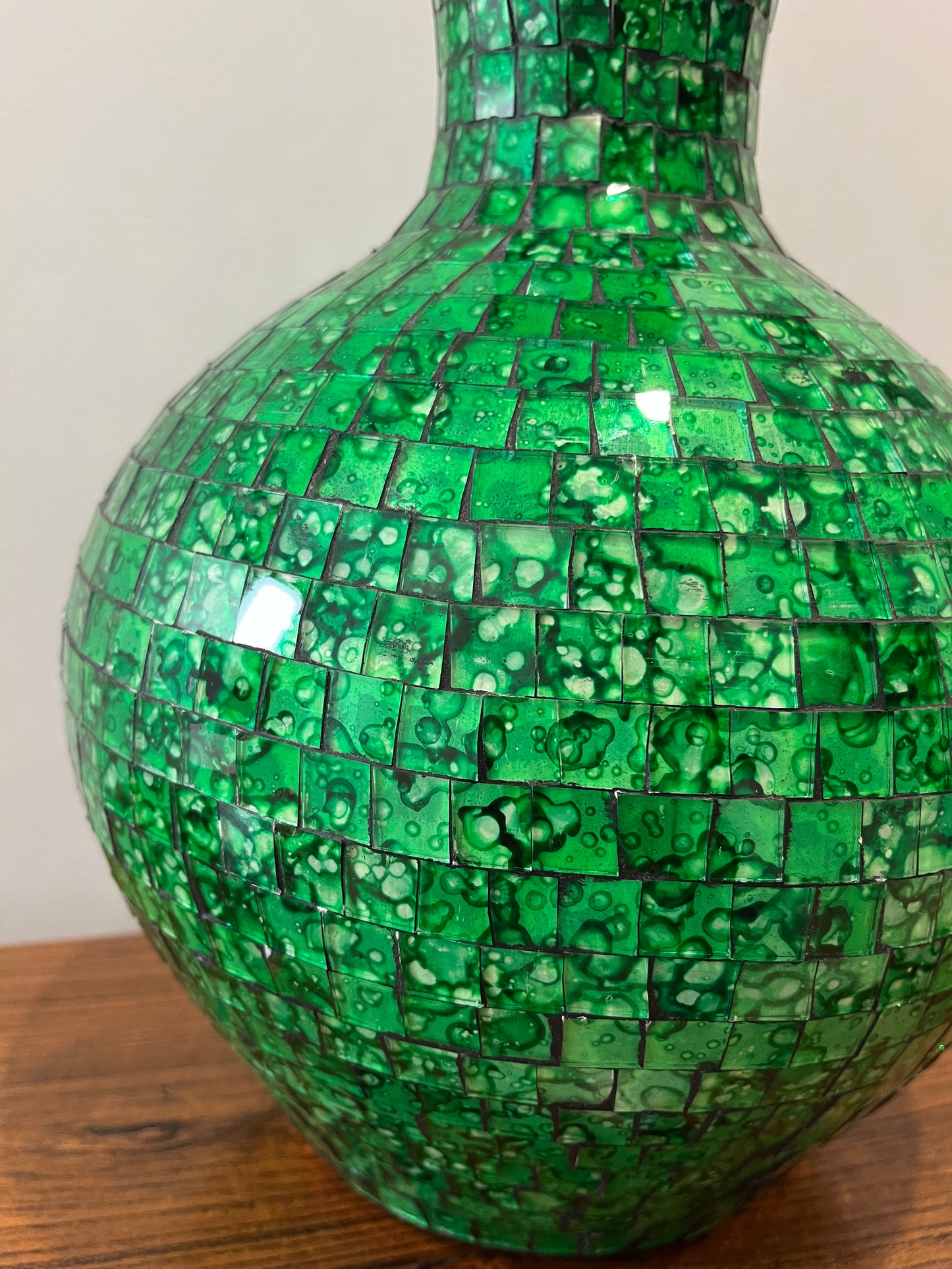 Gorgeous Green Mosaic Vase