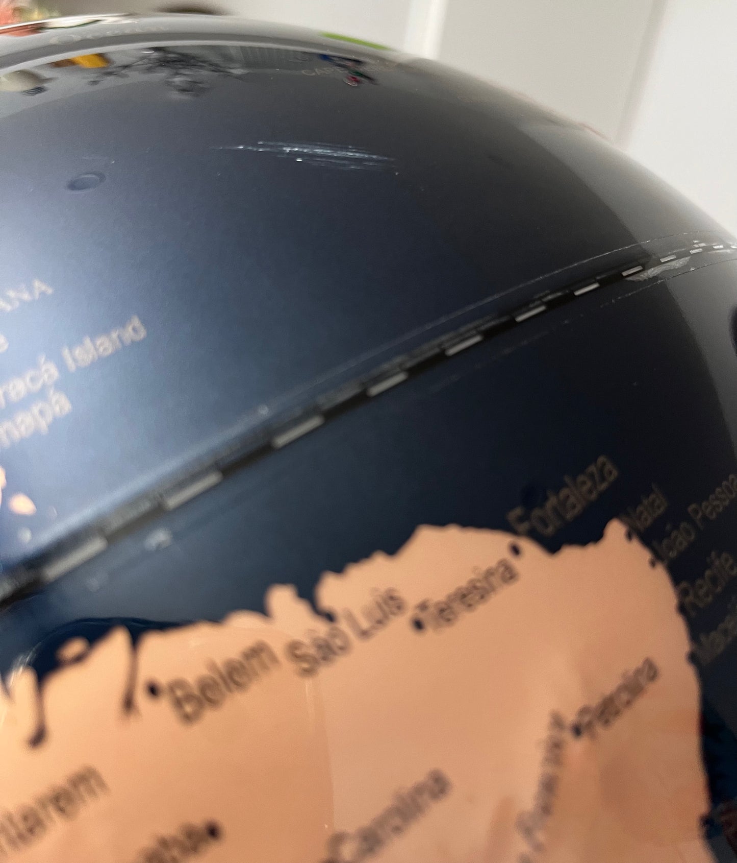 Beautiful Blue/ Gold Terra Globe
