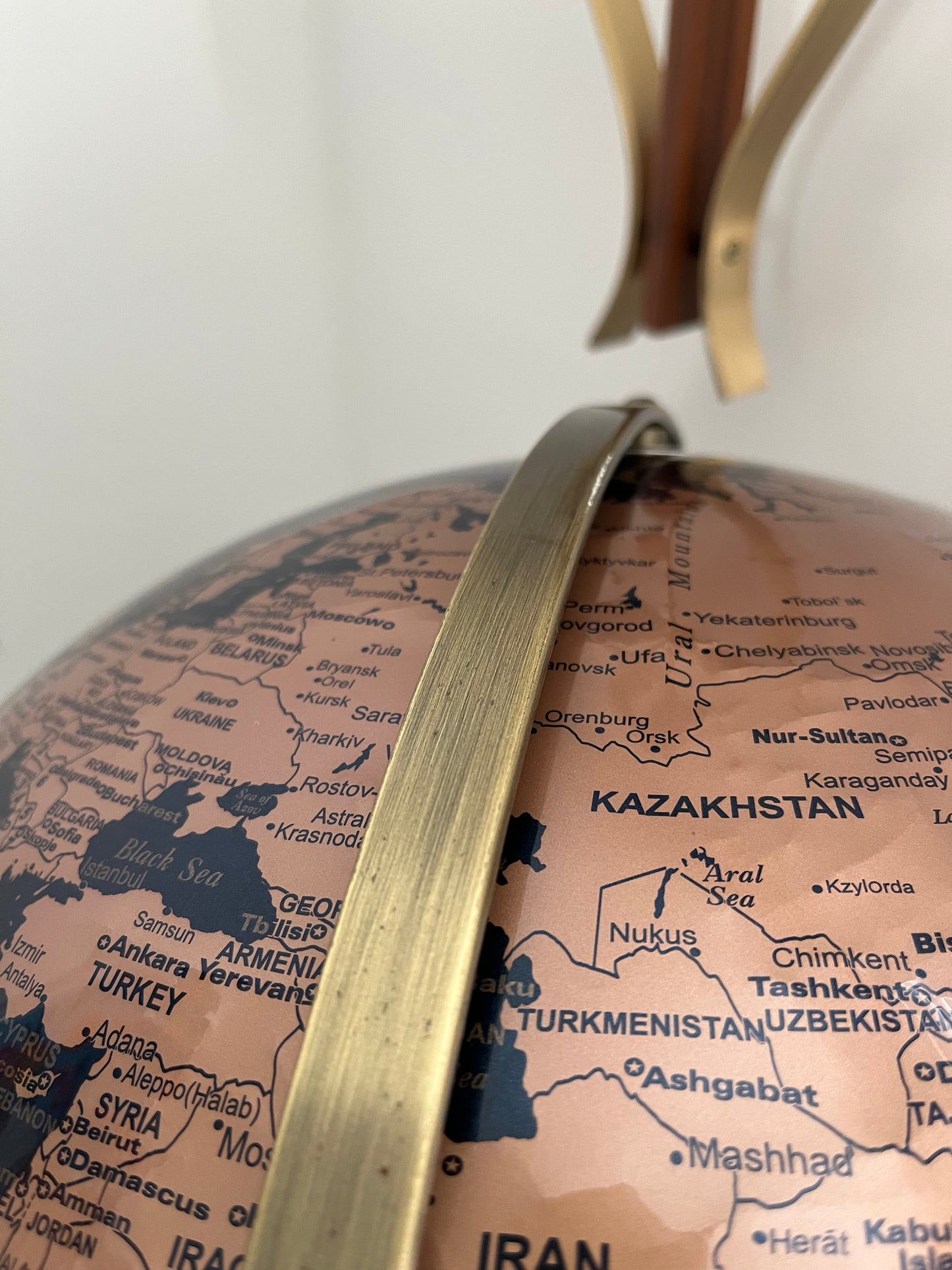 Beautiful Blue/ Gold Terra Globe