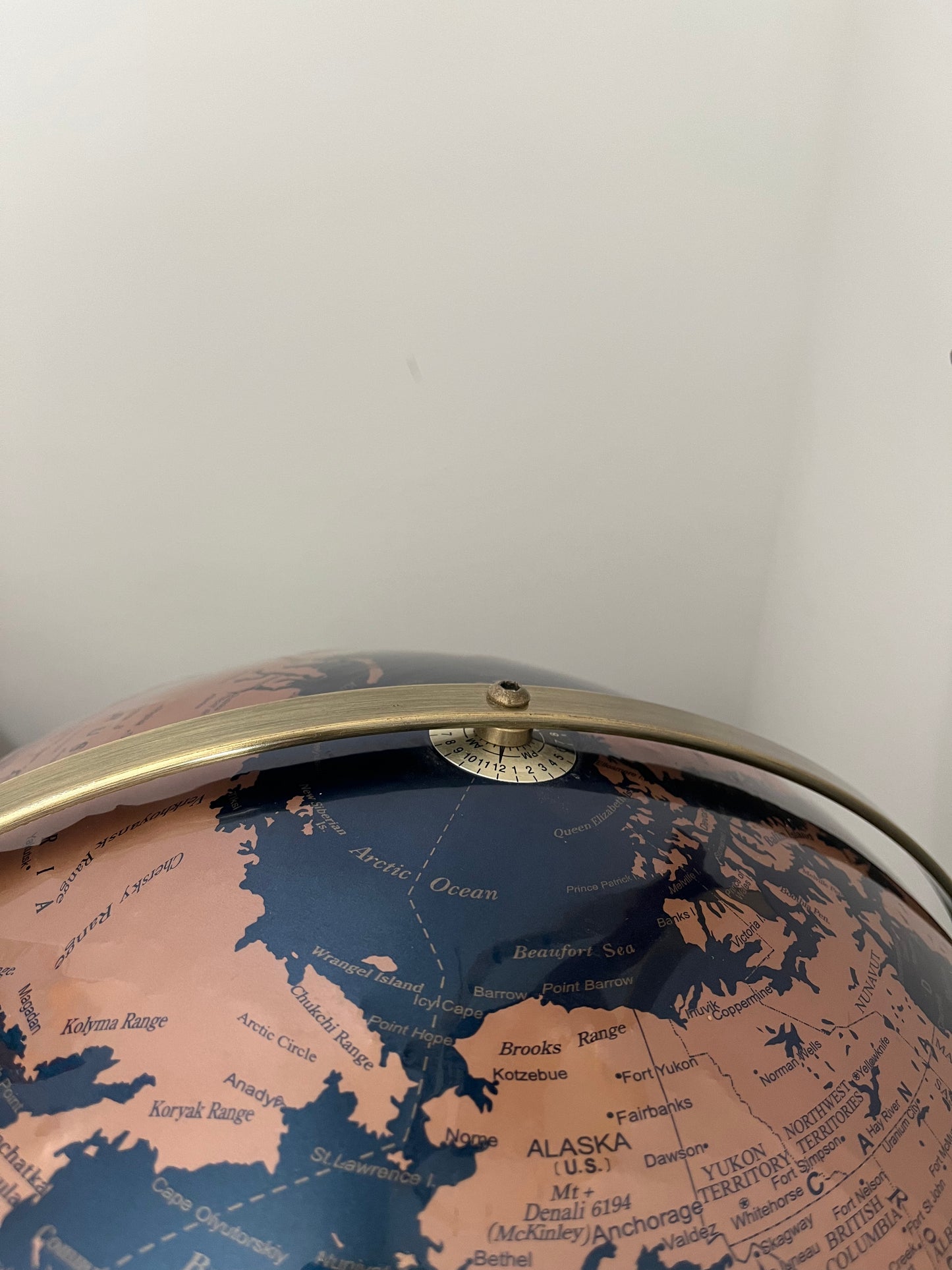 Beautiful Blue/ Gold Terra Globe