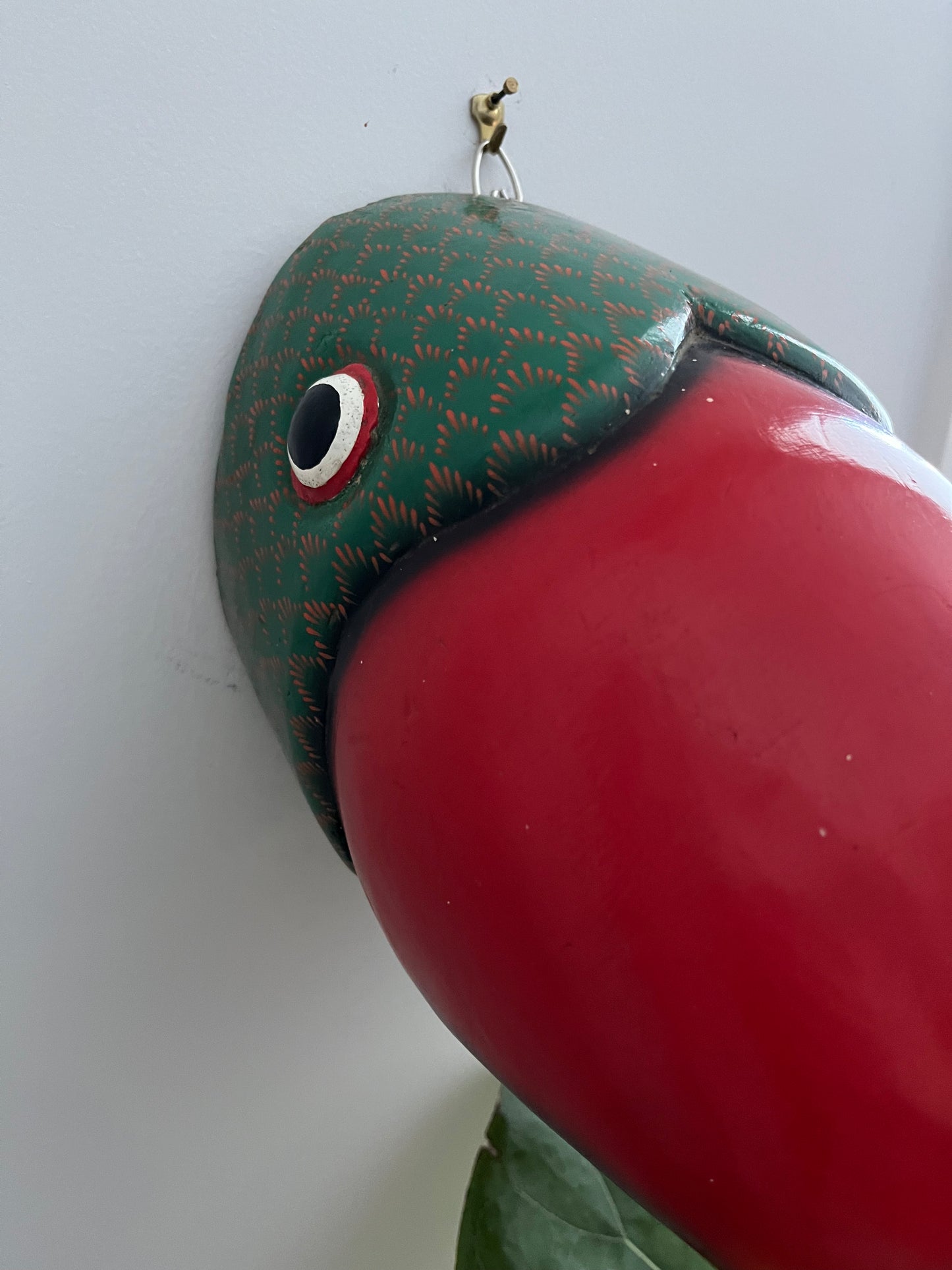 Funky Wooden Bird Head Wall Decor