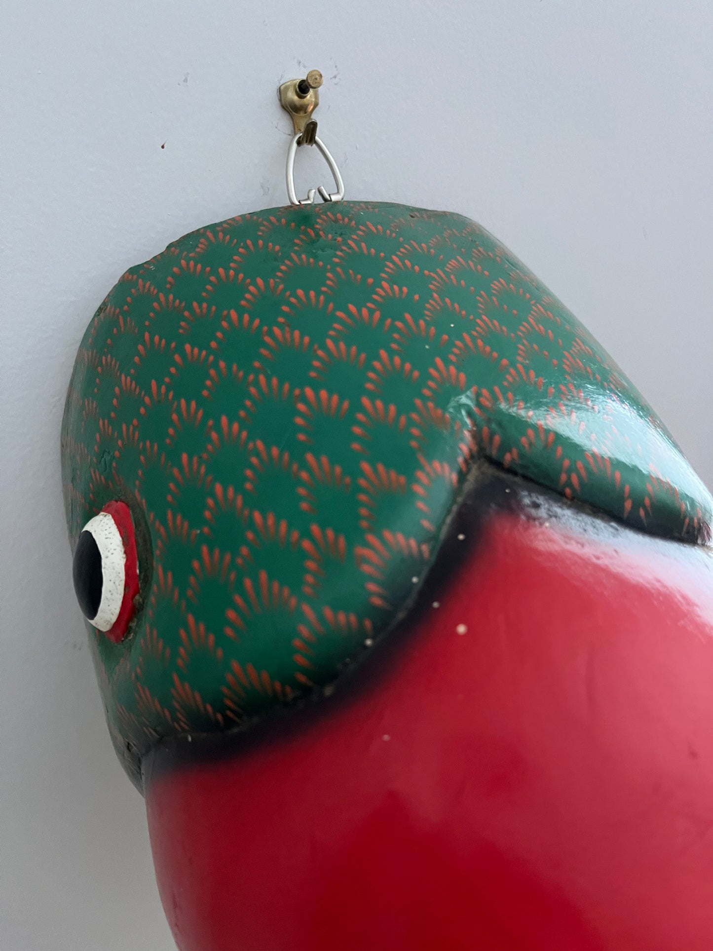 Funky Wooden Bird Head Wall Decor