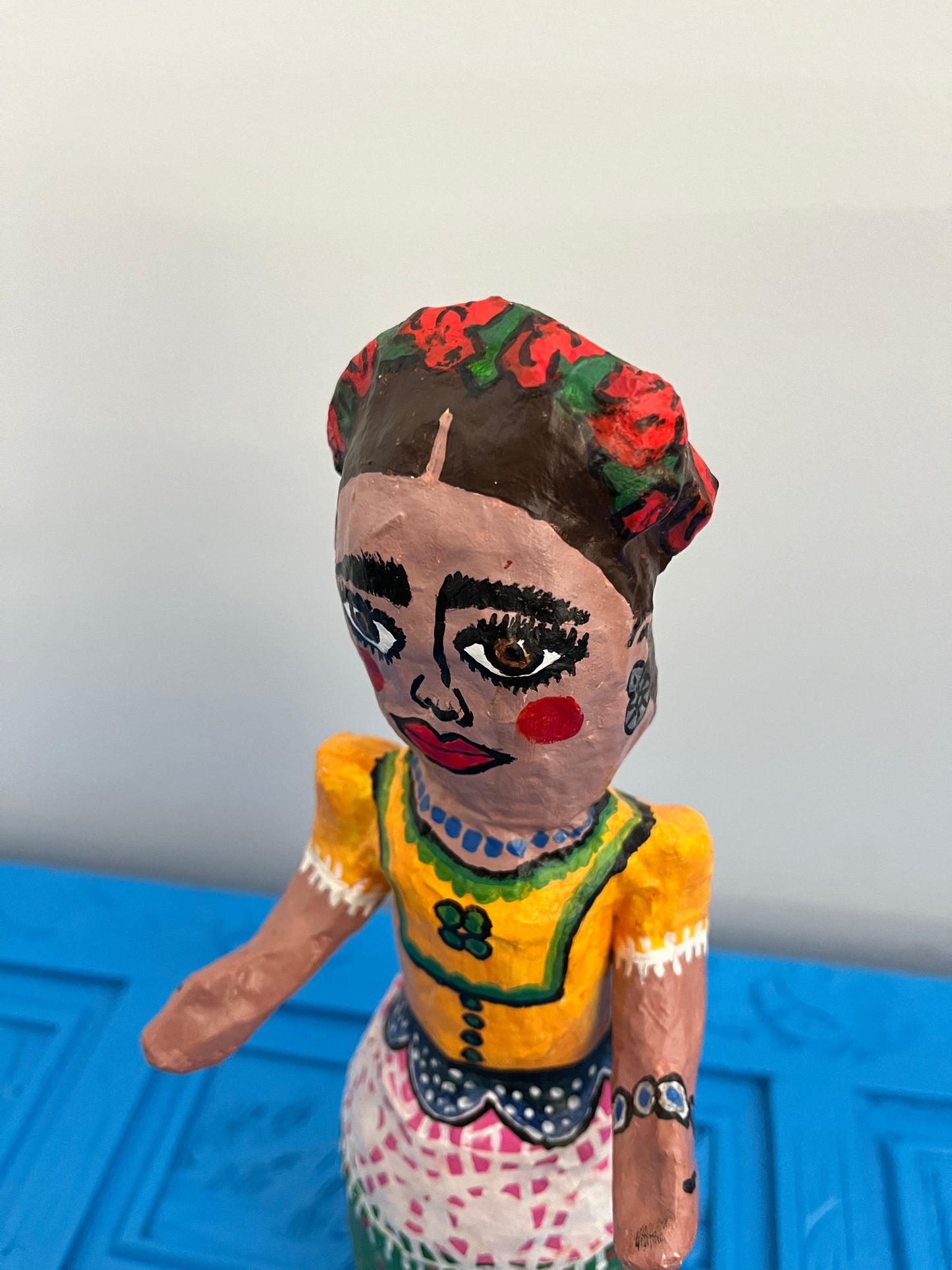 Cute Paper Mache Frieda Doll