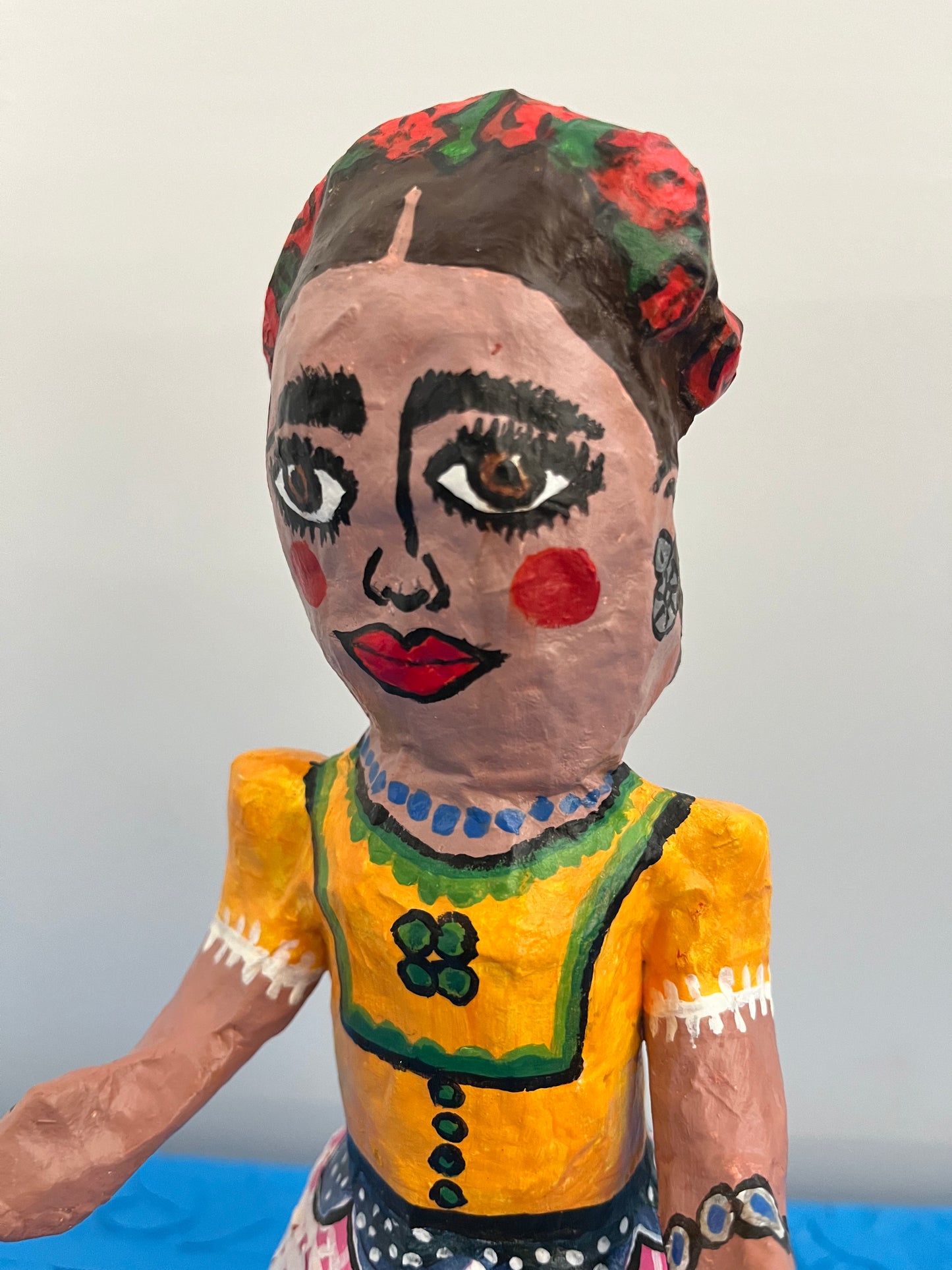 Cute Paper Mache Frieda Doll