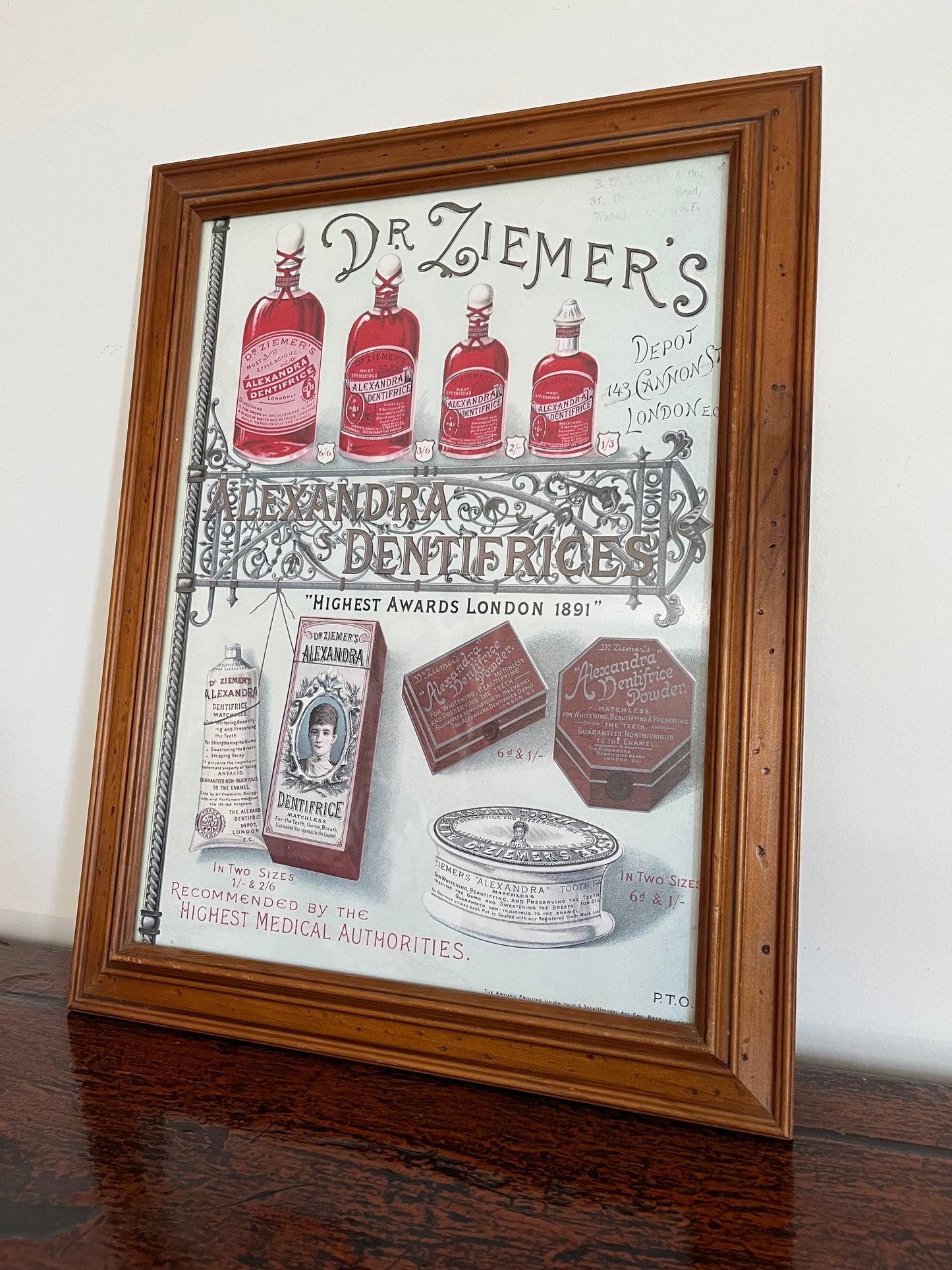 Framed Vintage Print