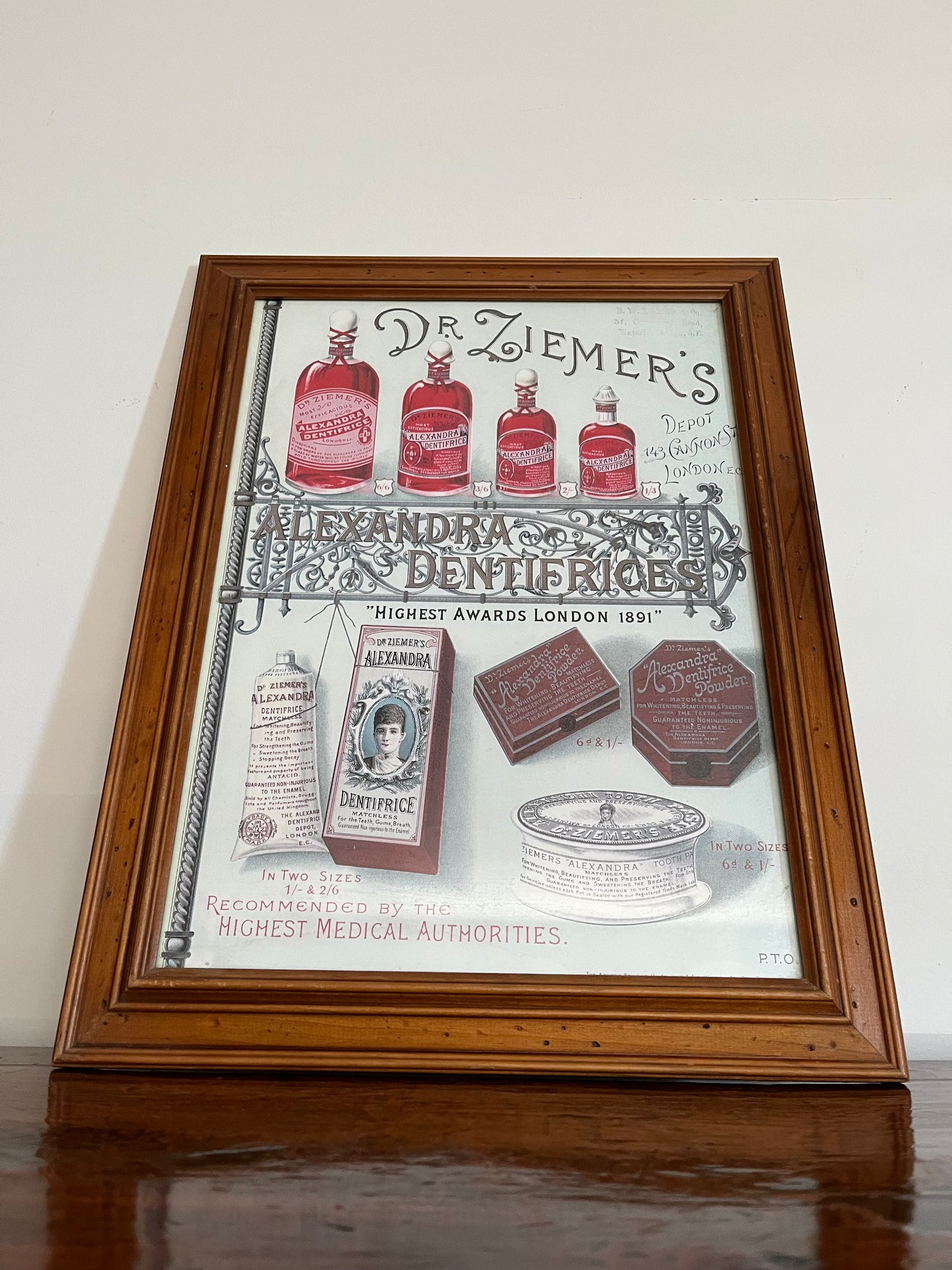 Framed Vintage Print