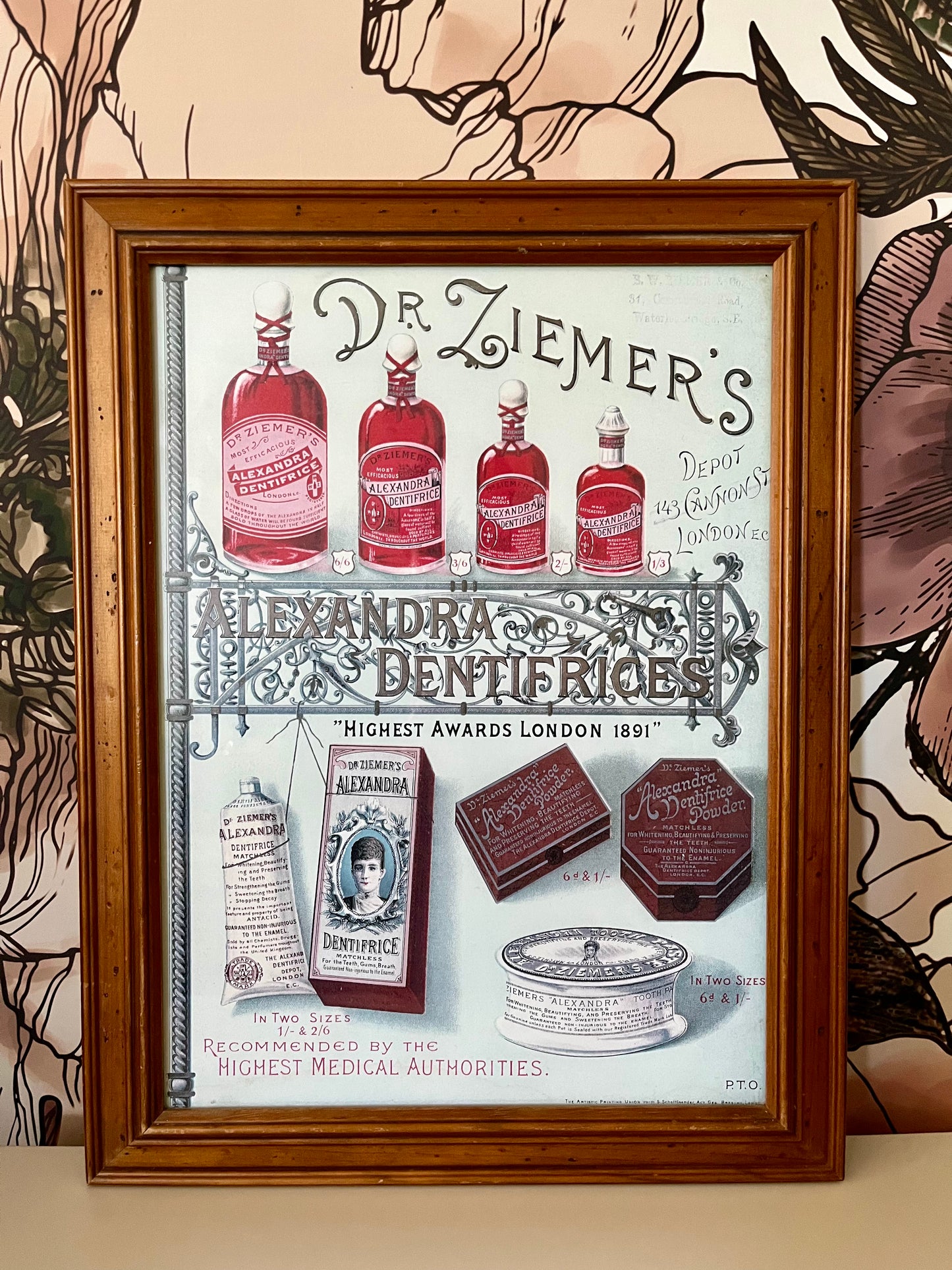 Framed Vintage Print
