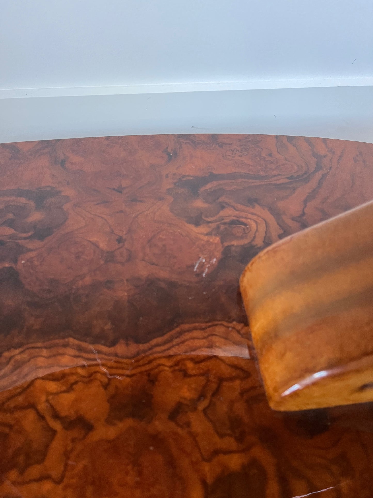 Beautiful Fully Curated Inlaid Wood Drinks Trolley