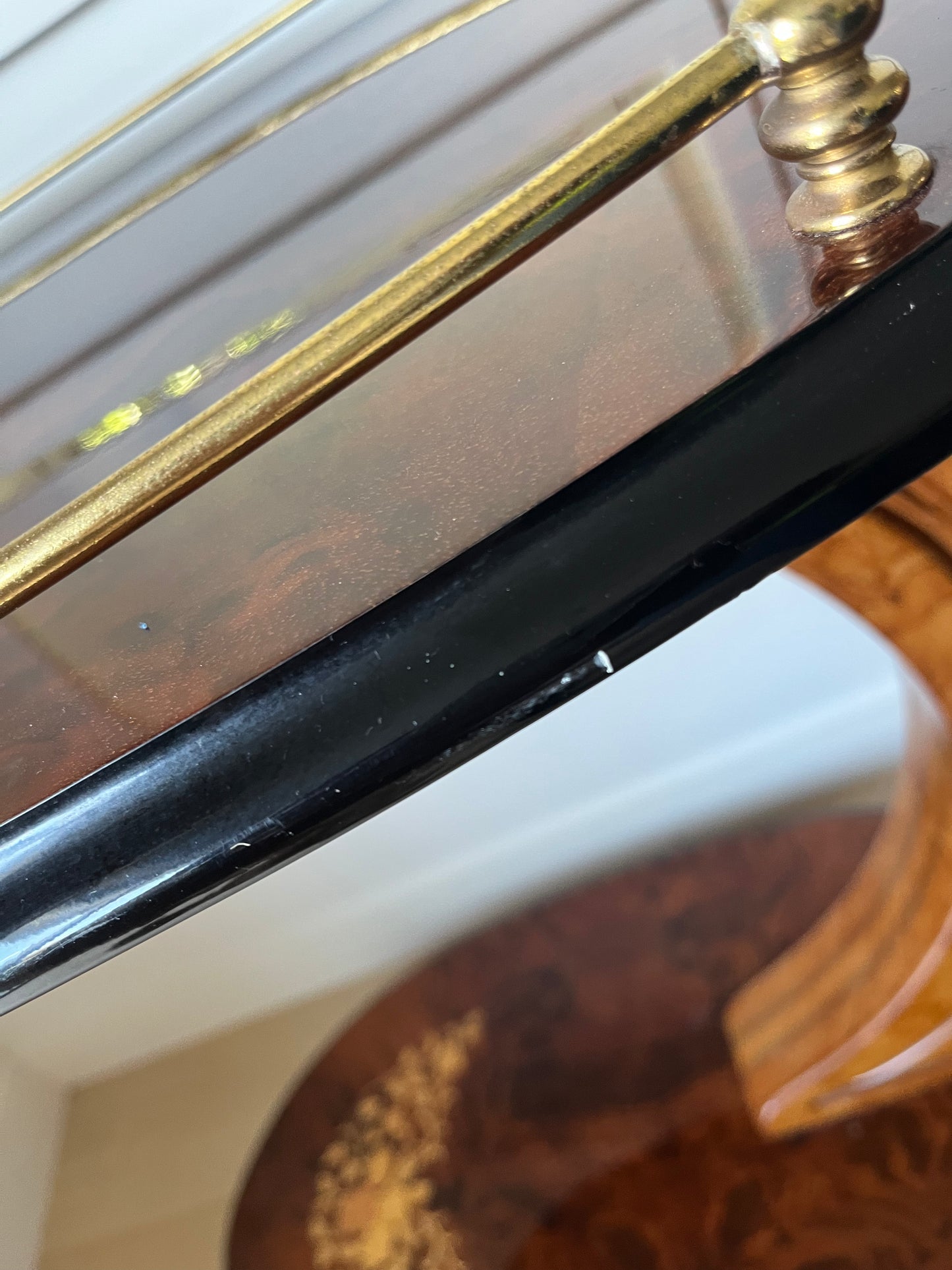 Beautiful Fully Curated Inlaid Wood Drinks Trolley