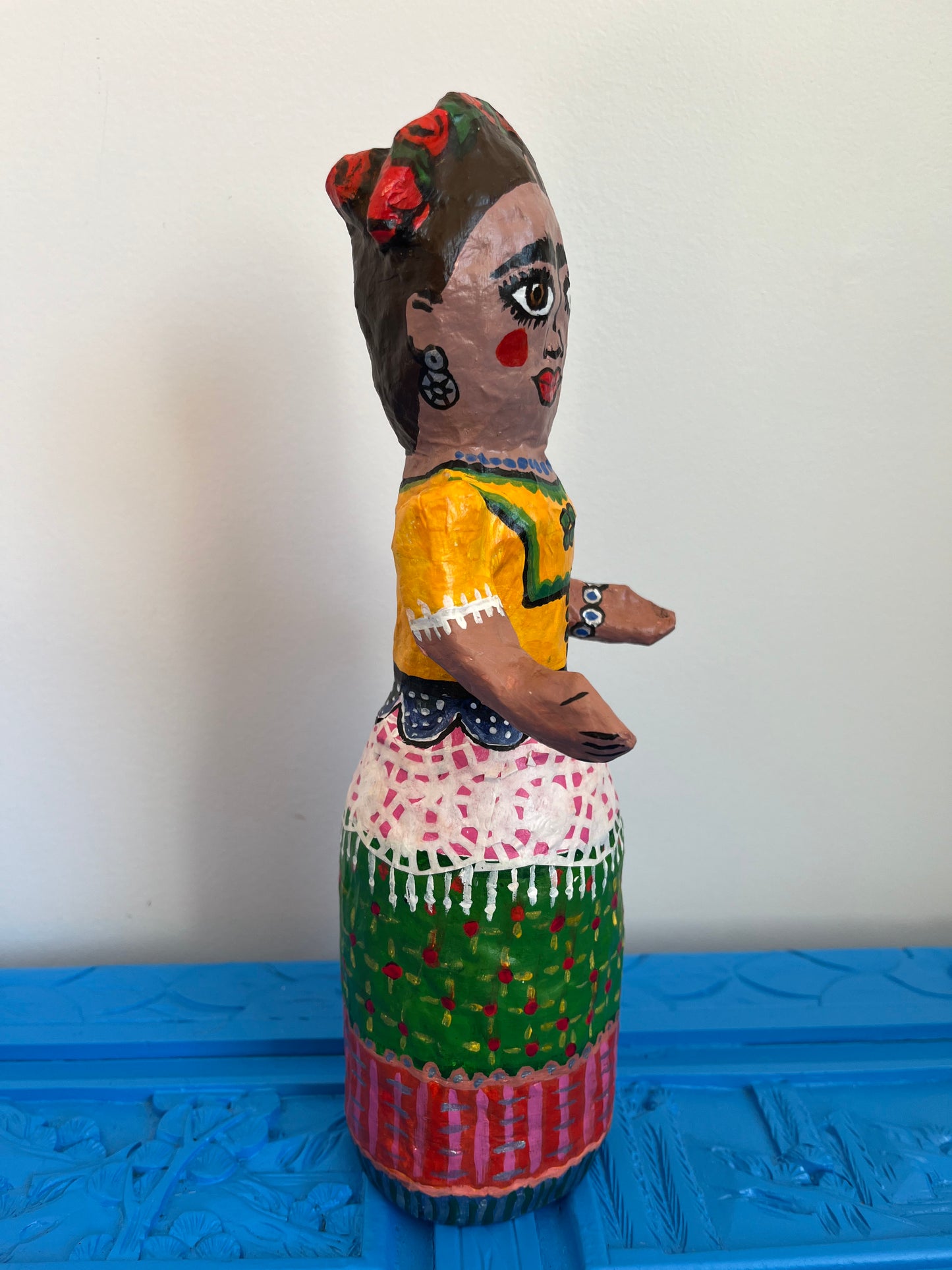 Cute Paper Mache Frieda Doll