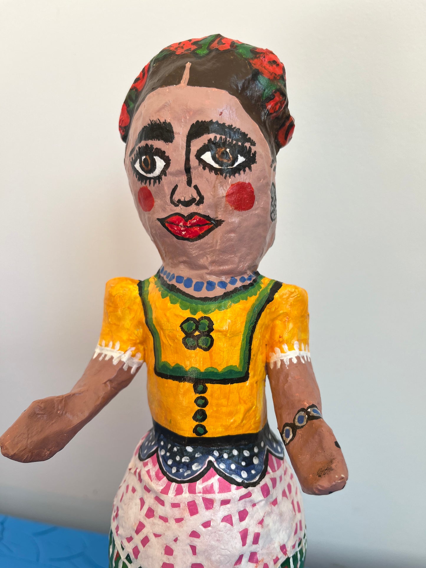 Cute Paper Mache Frieda Doll