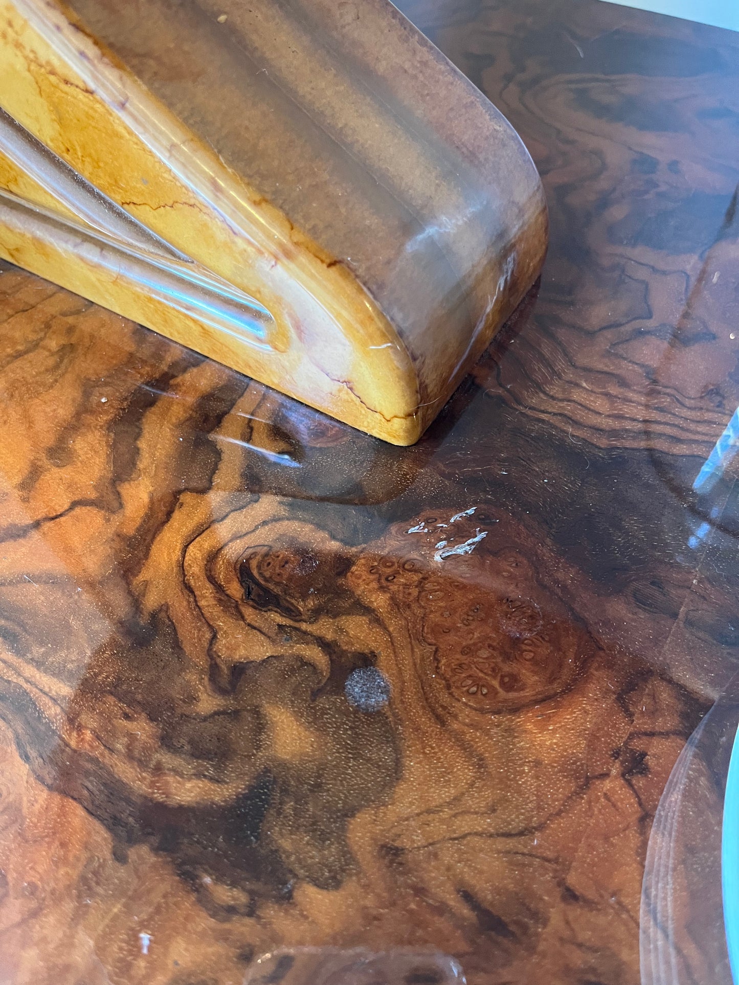Beautiful Fully Curated Inlaid Wood Drinks Trolley