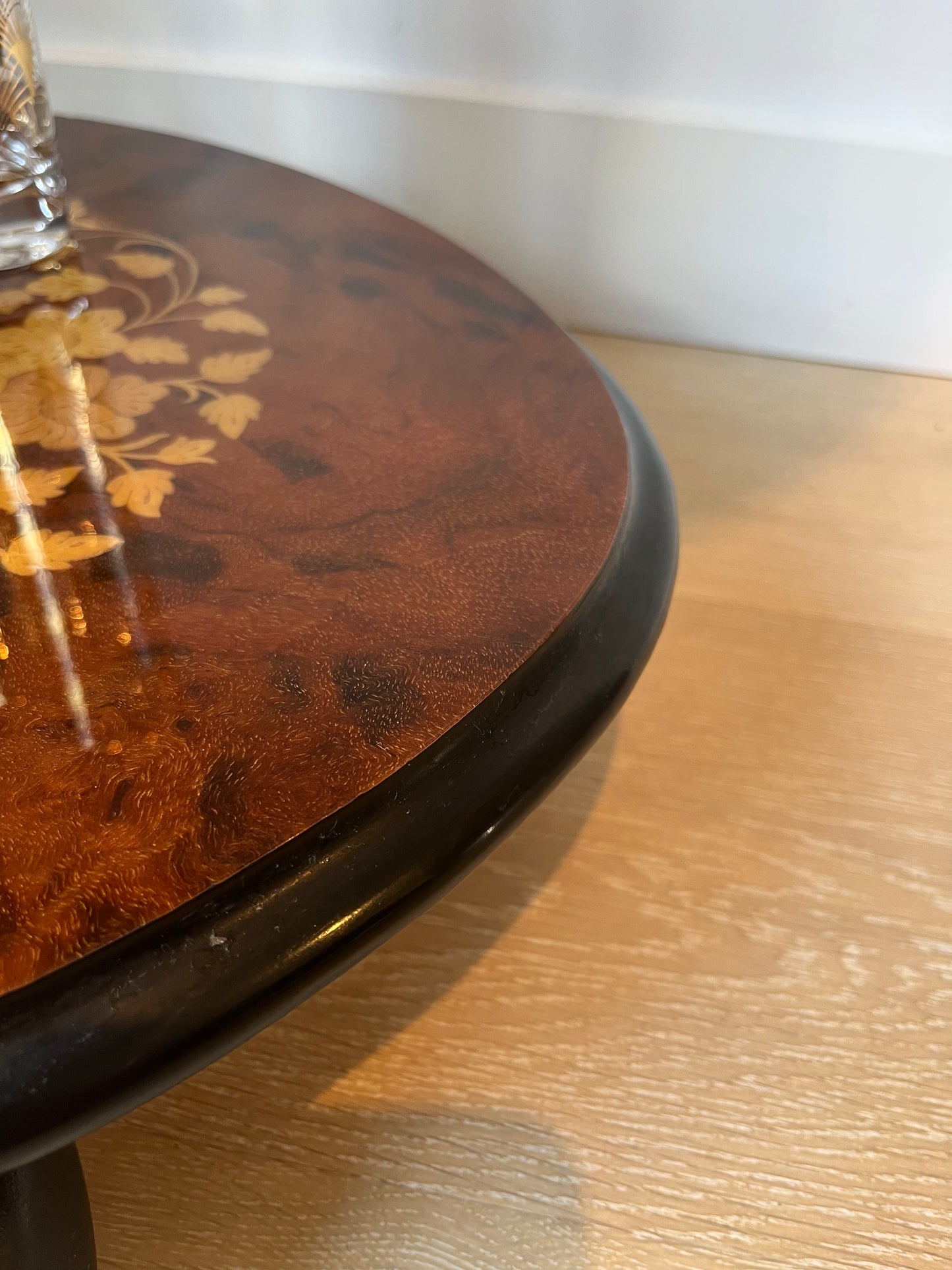 Beautiful Fully Curated Inlaid Wood Drinks Trolley