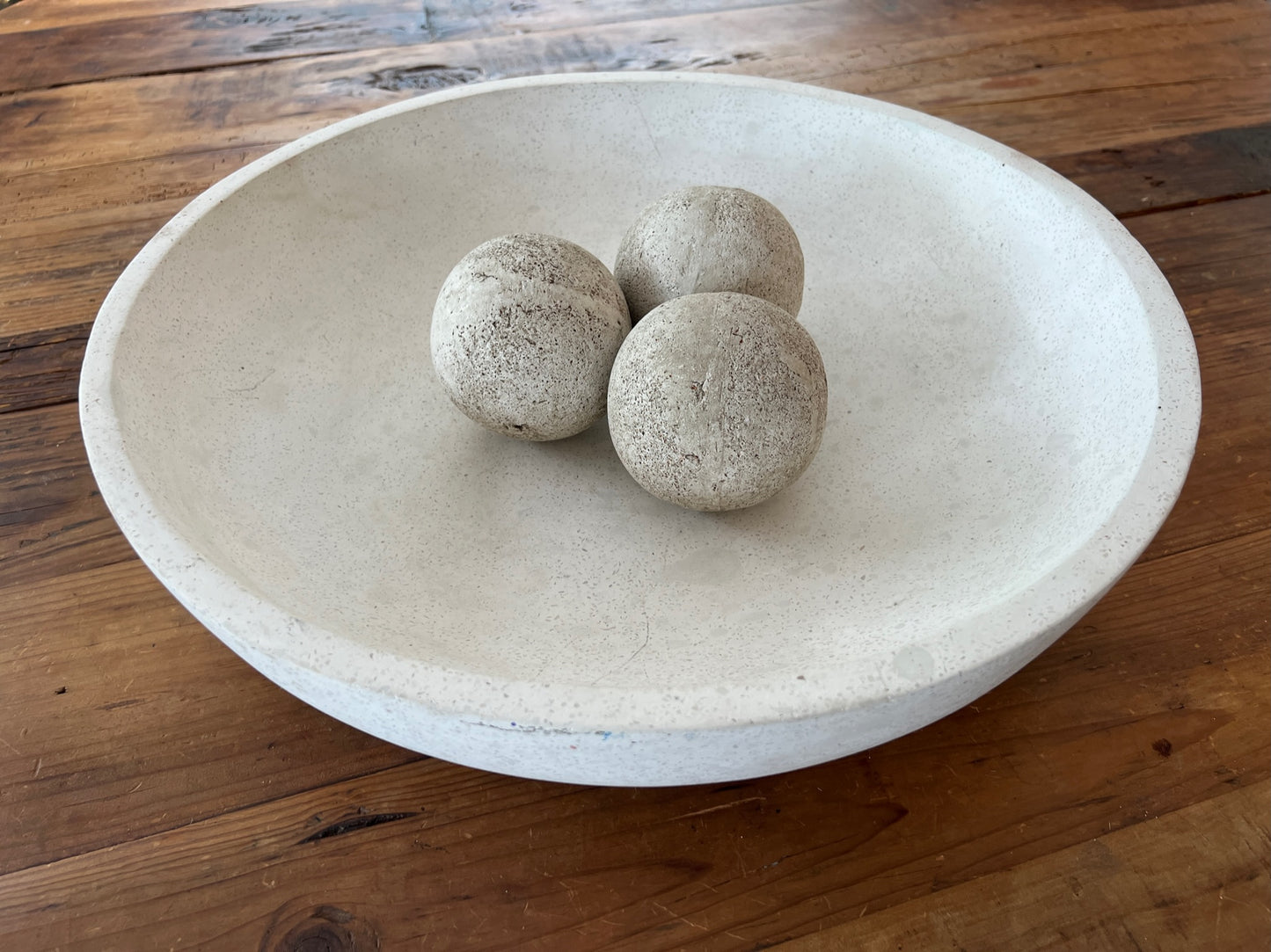 Large Terrazo Bowl with Spheres
