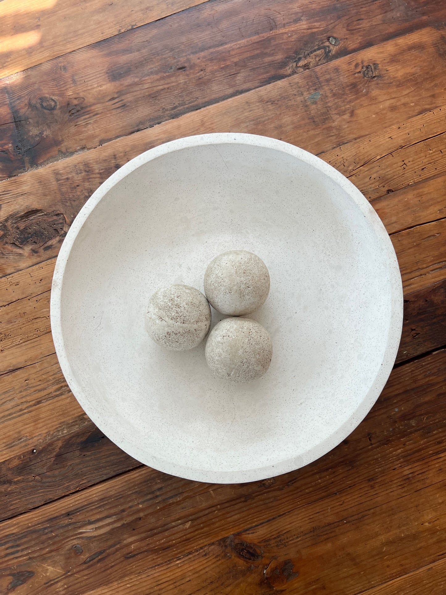 Large Terrazo Bowl with Spheres