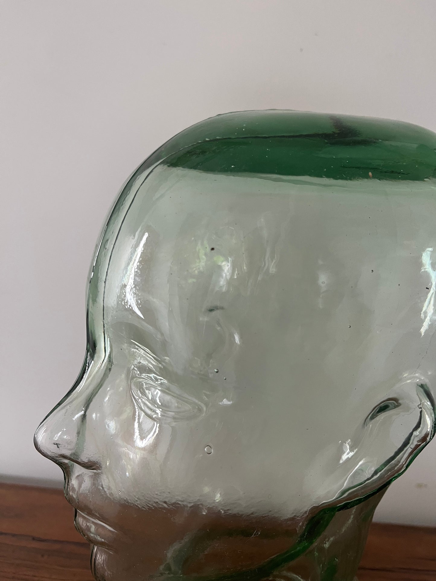 Retro Glass Mannequin Head