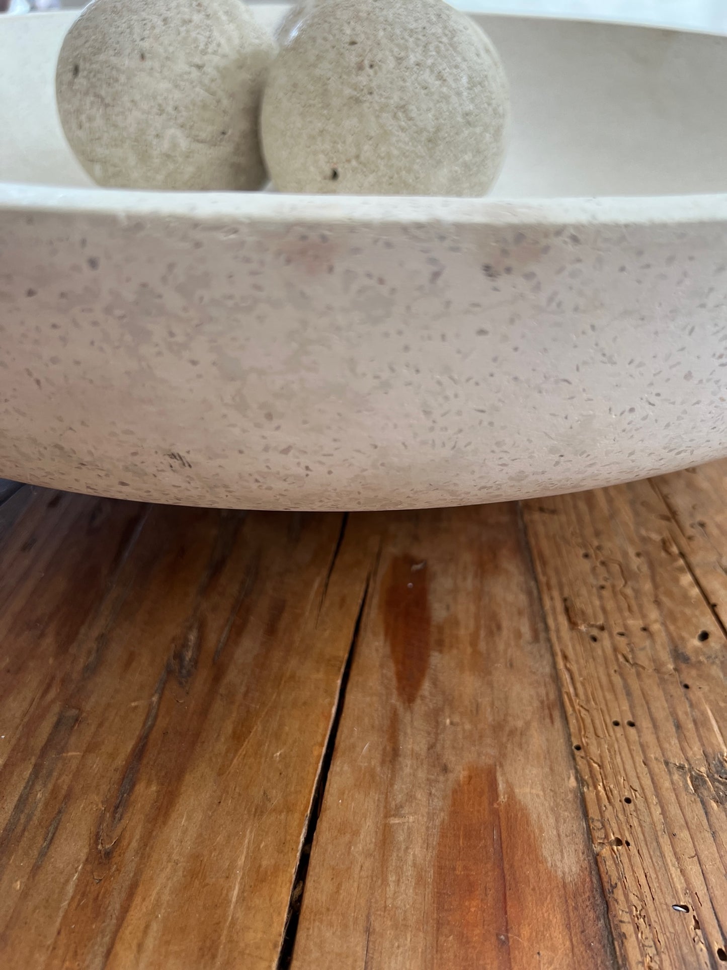 Large Terrazo Bowl with Spheres