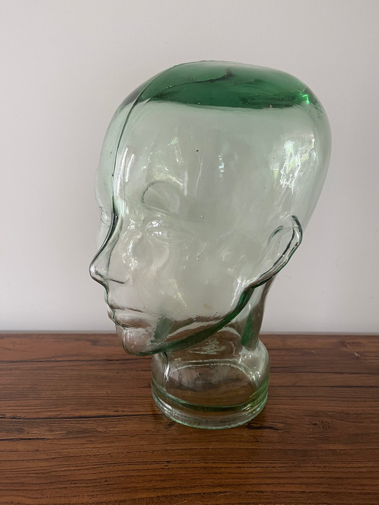 Retro Glass Mannequin Head