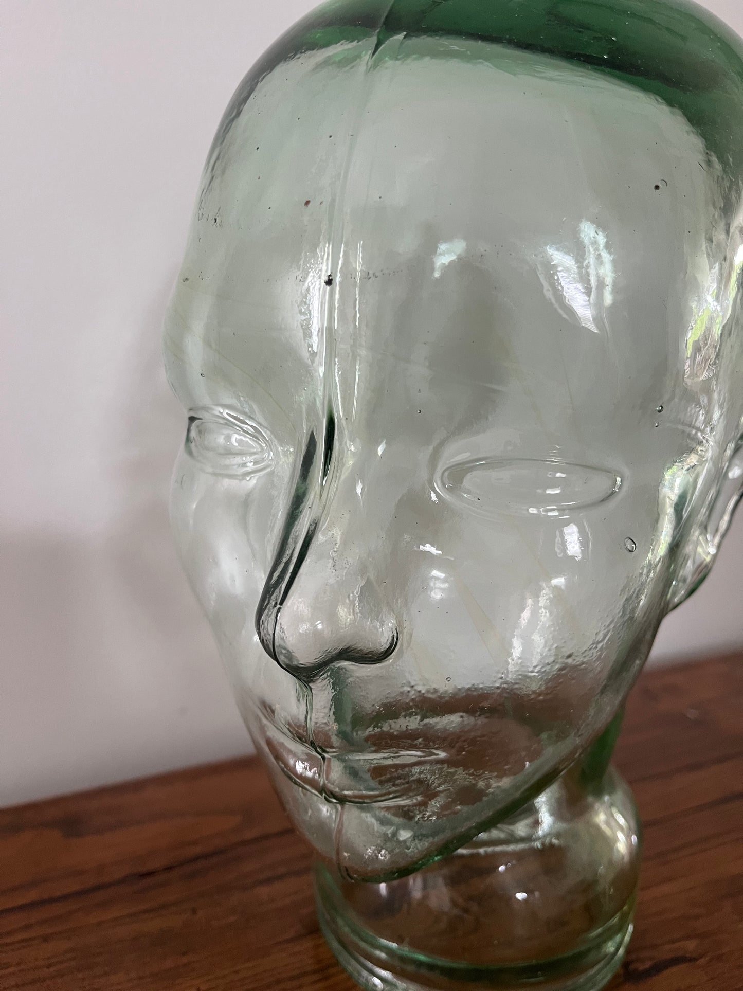 Retro Glass Mannequin Head