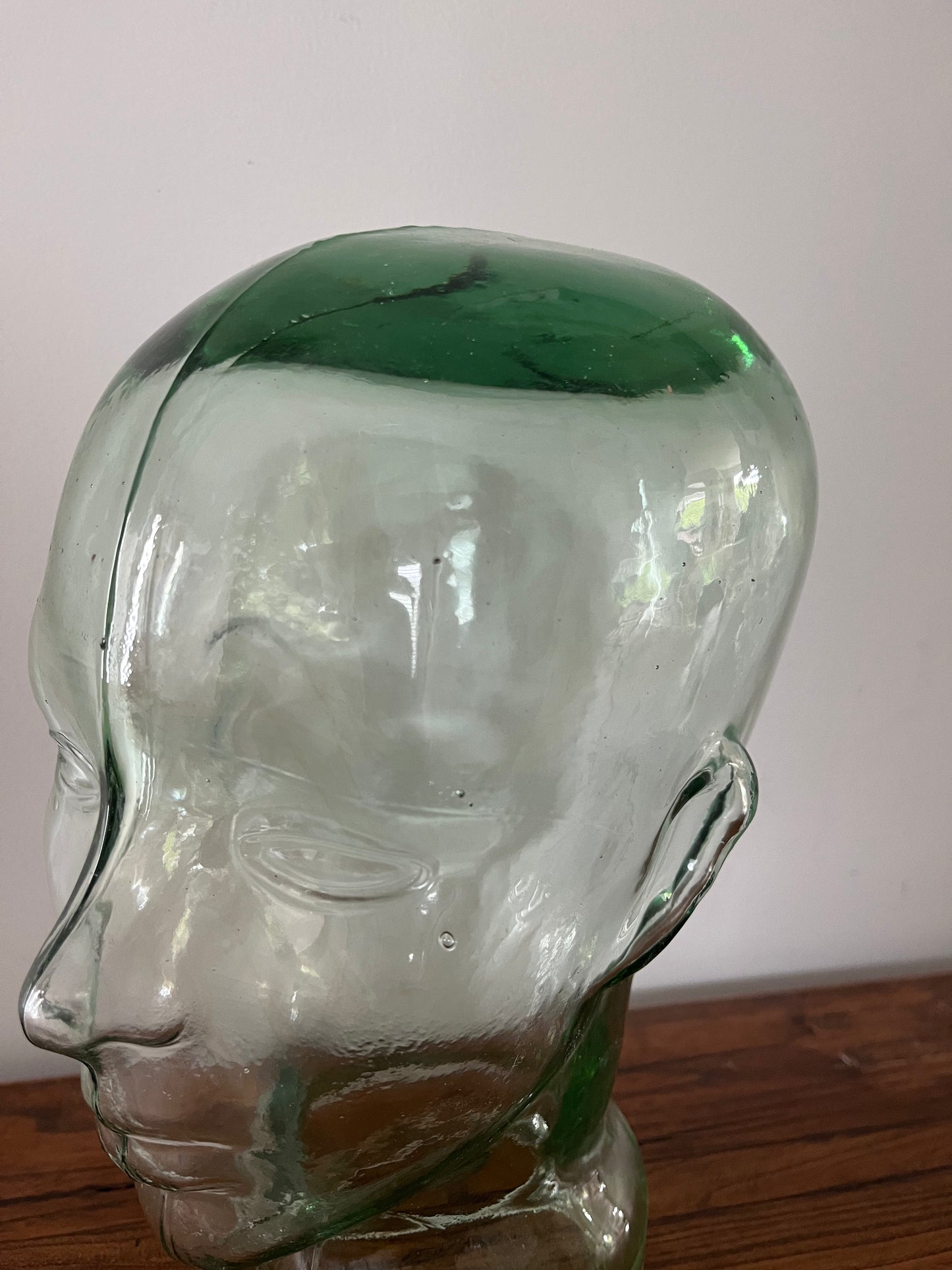 Retro Glass Mannequin Head
