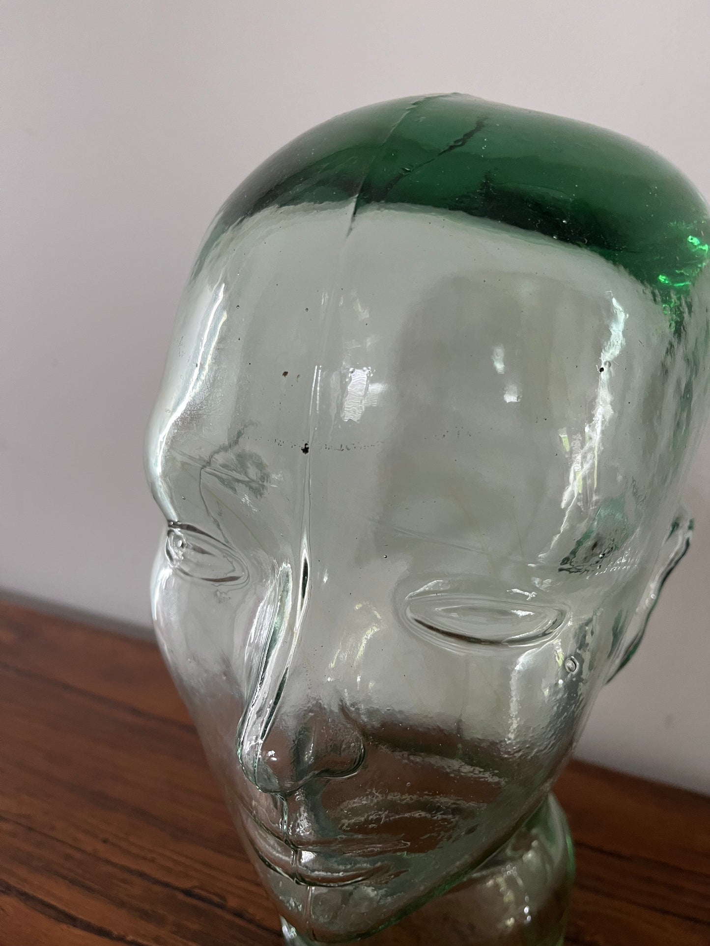Retro Glass Mannequin Head