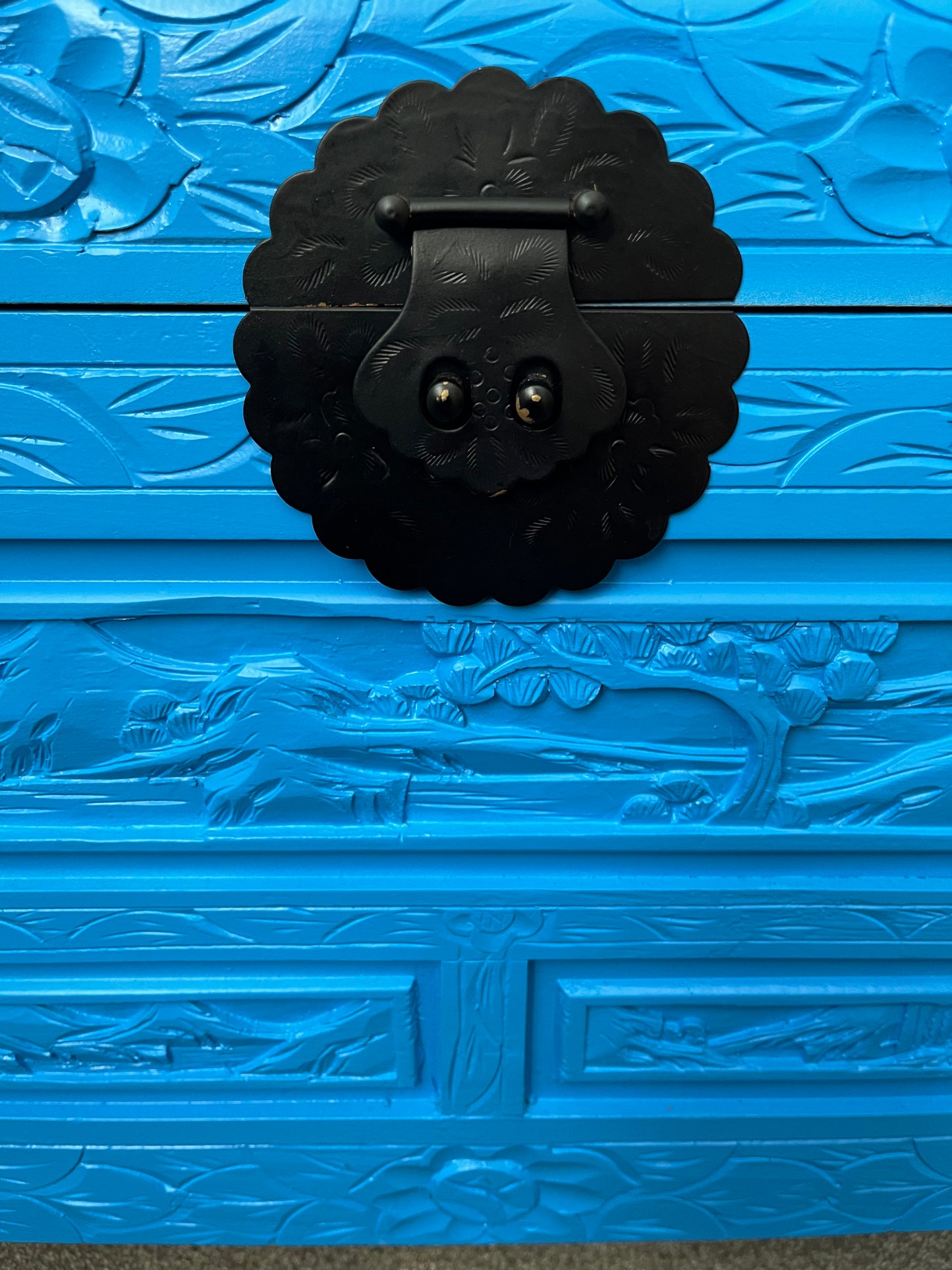 Beautiful Blue Camphor Chest