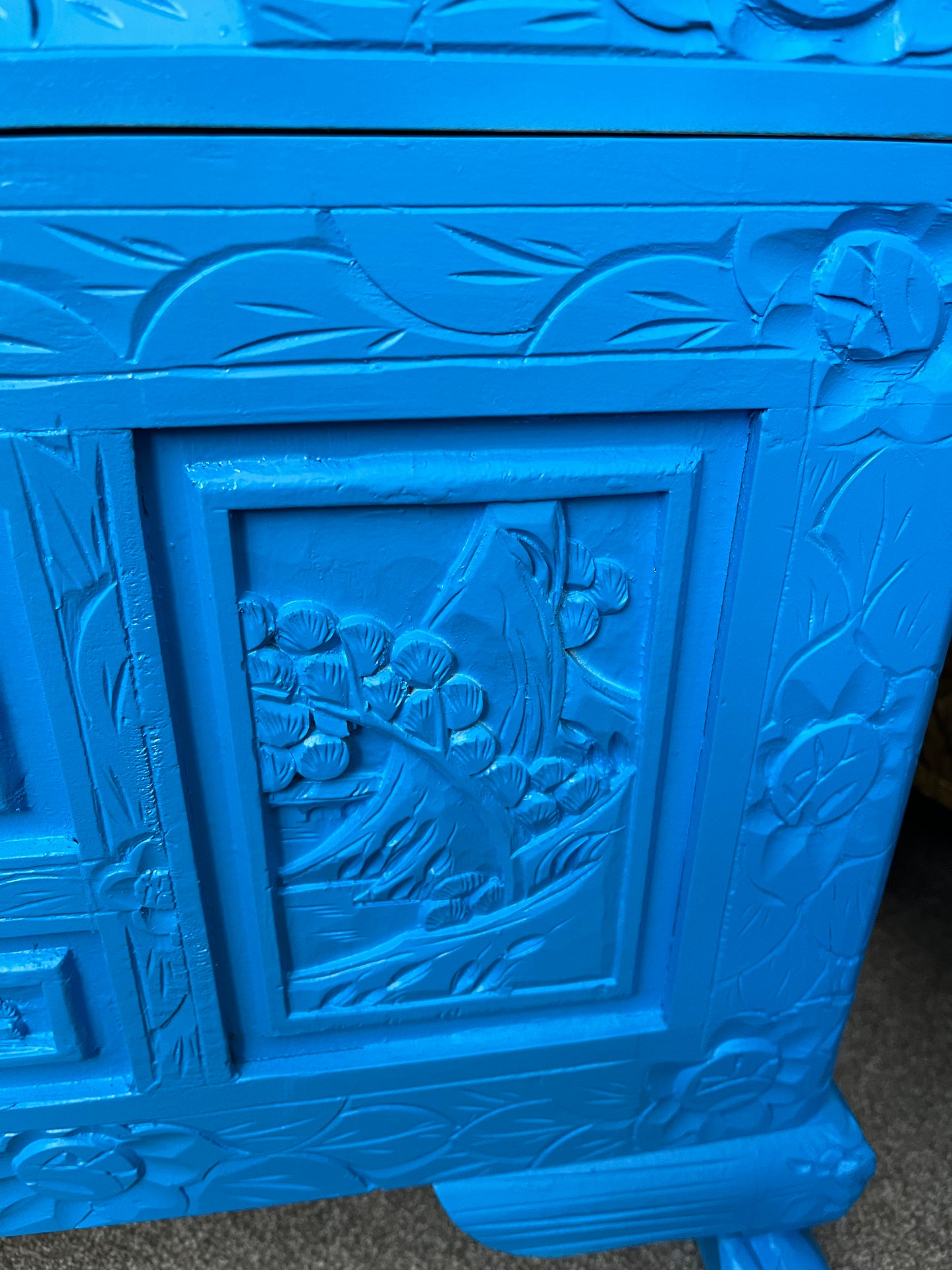 Beautiful Blue Camphor Chest