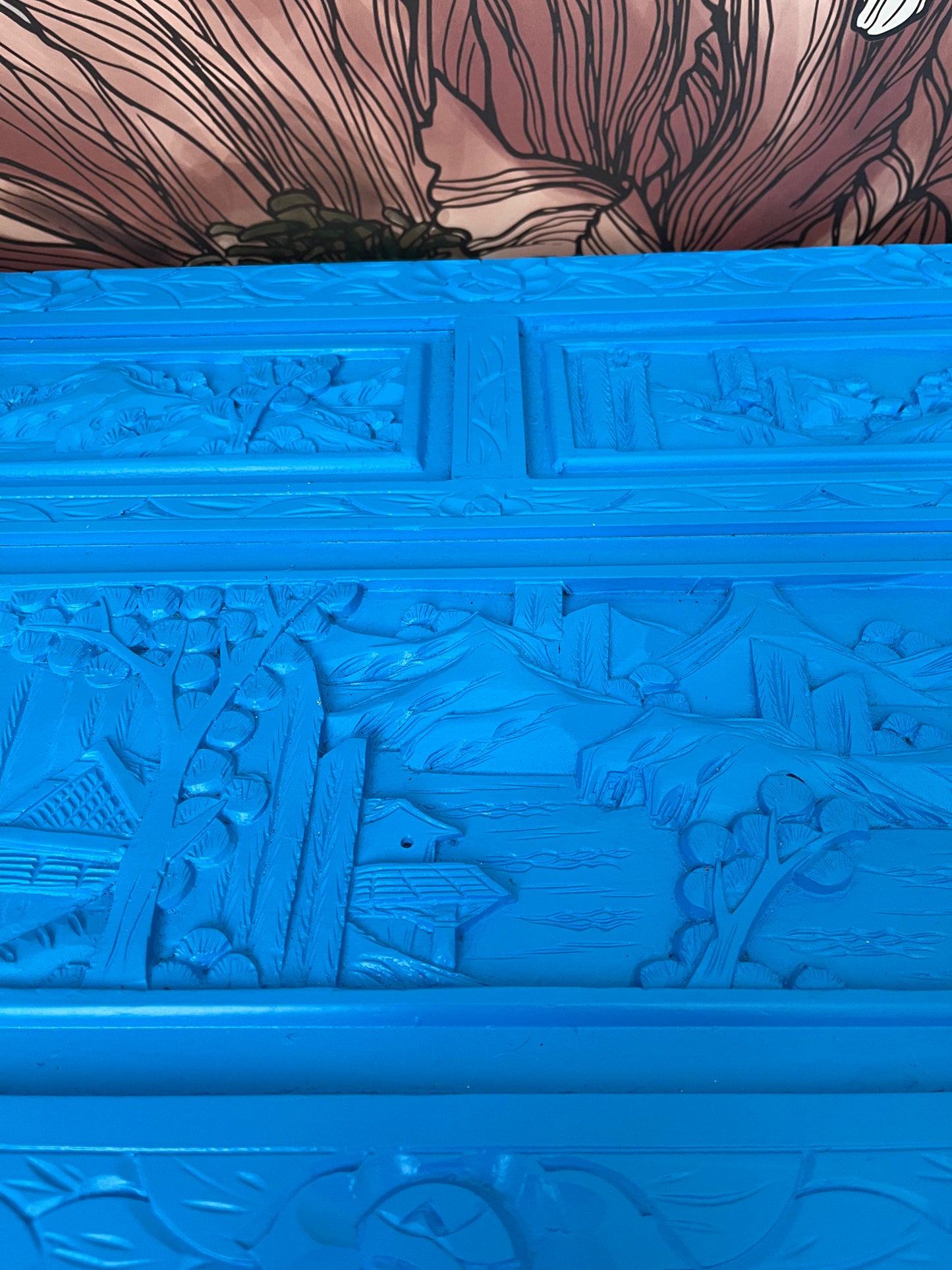 Beautiful Blue Camphor Chest