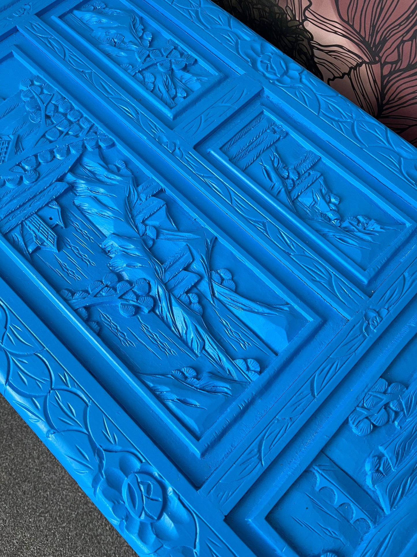 Beautiful Blue Camphor Chest