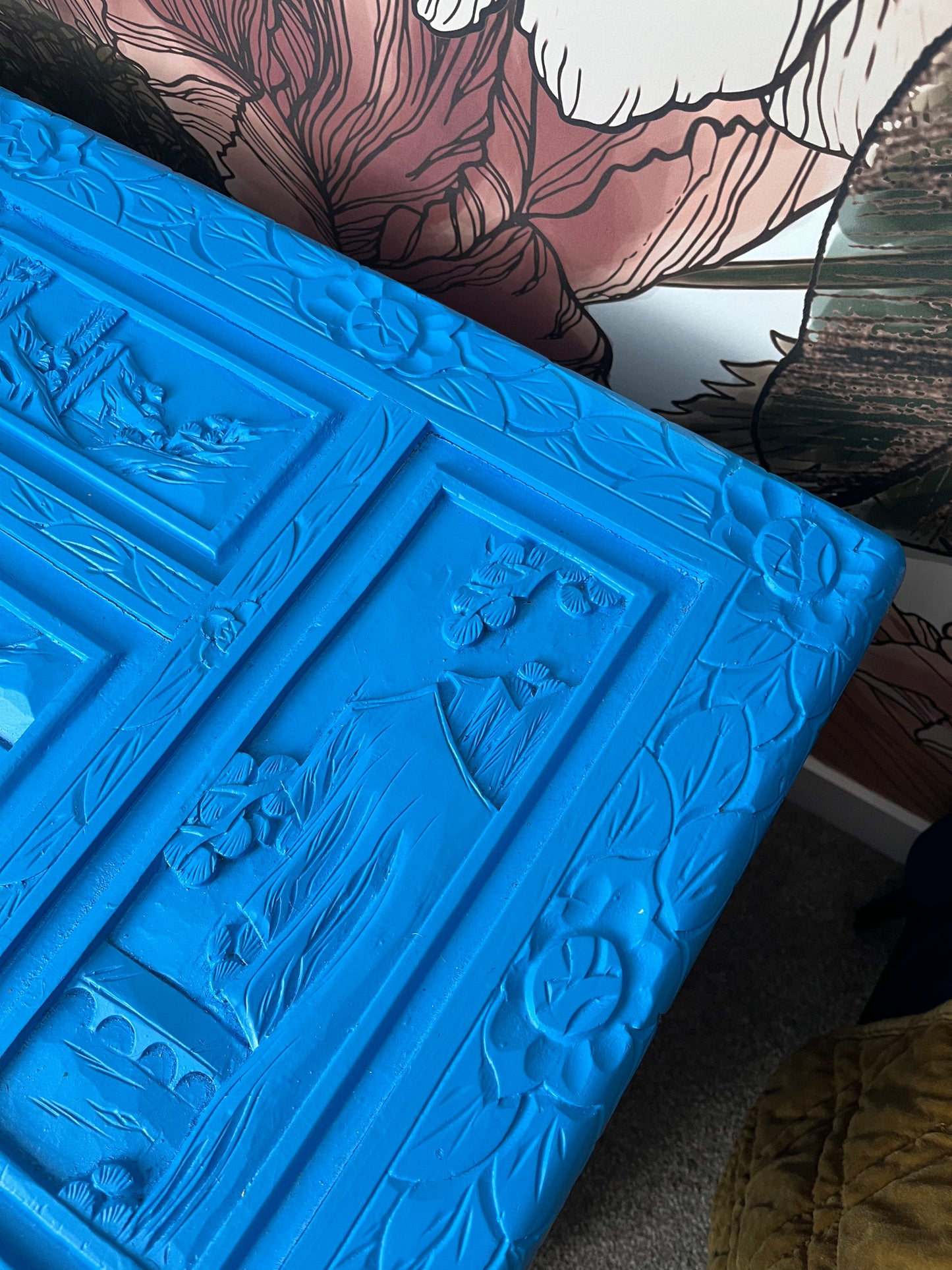 Beautiful Blue Camphor Chest