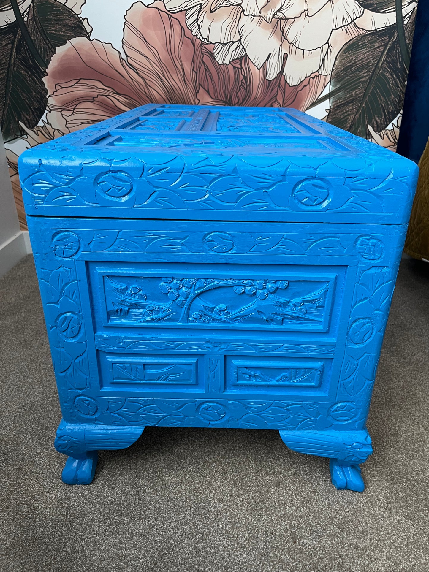 Beautiful Blue Camphor Chest